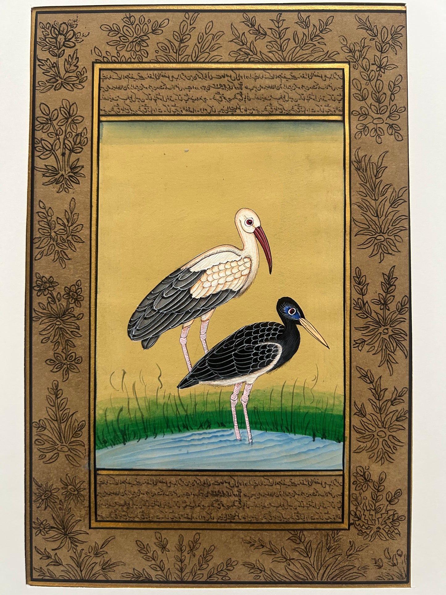 Miniature bird painting