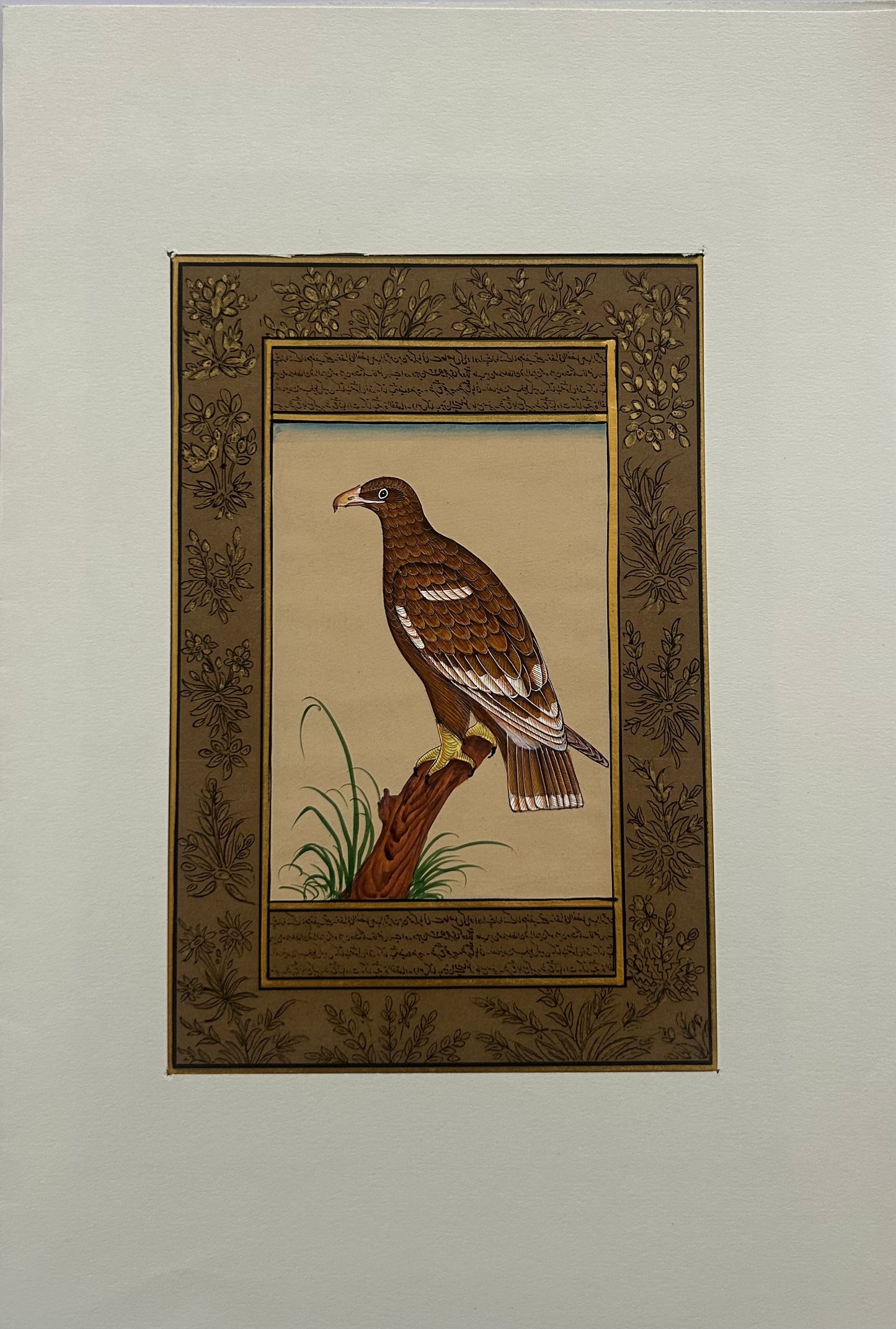 Miniature bird painting
