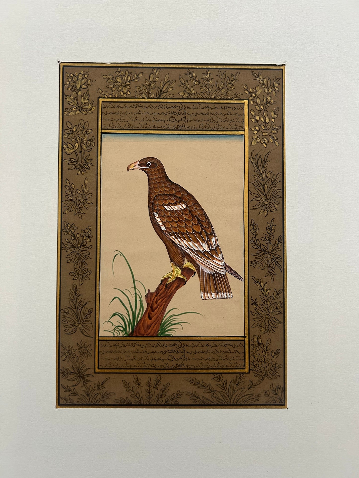 Miniature bird painting