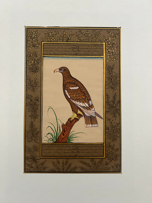 Miniature bird painting