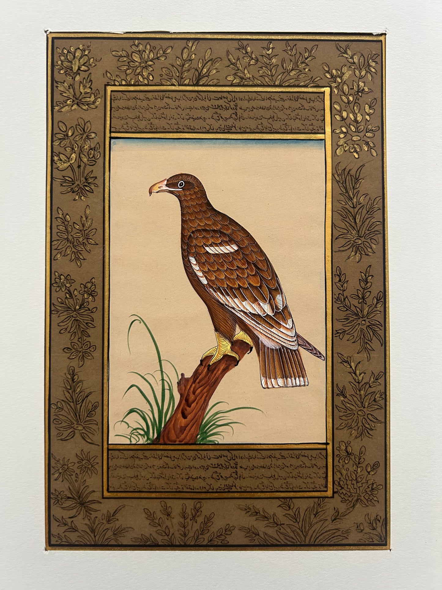 Miniature bird painting