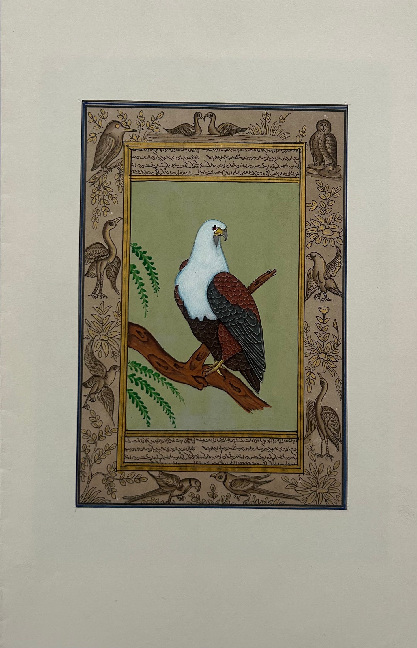 Miniature bird painting