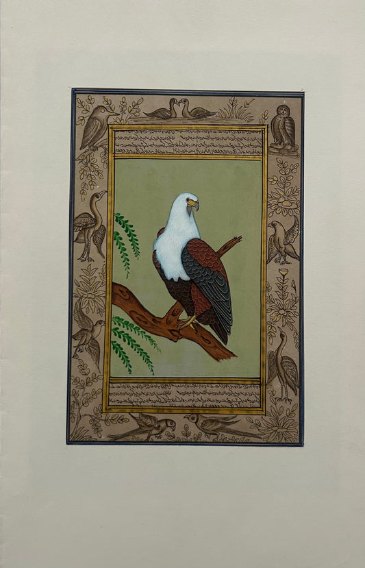 Miniature bird painting