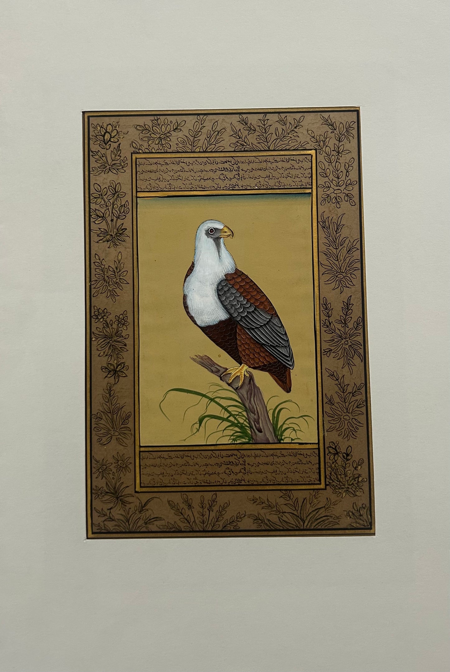 Miniature bird painting