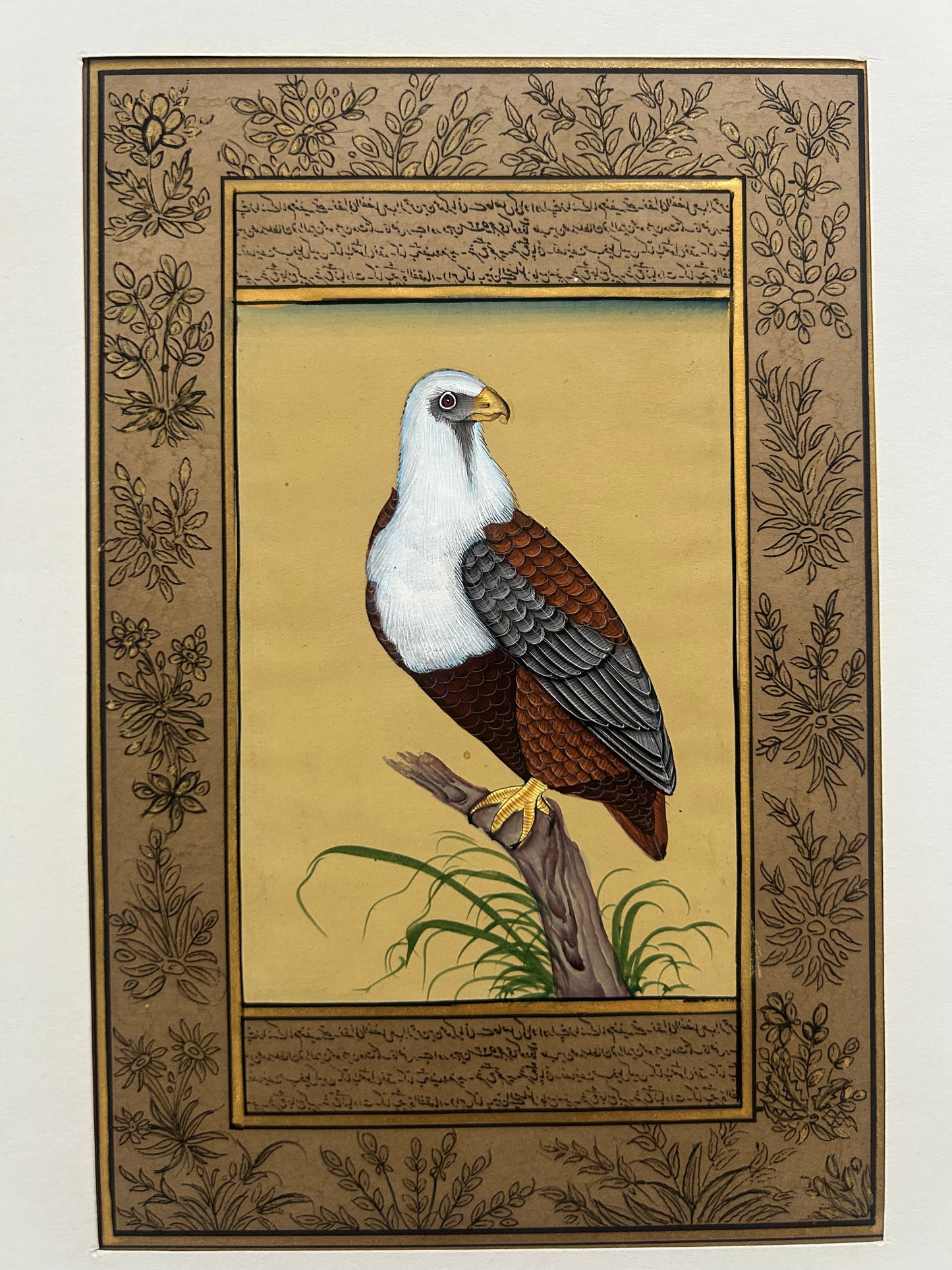 Miniature bird painting