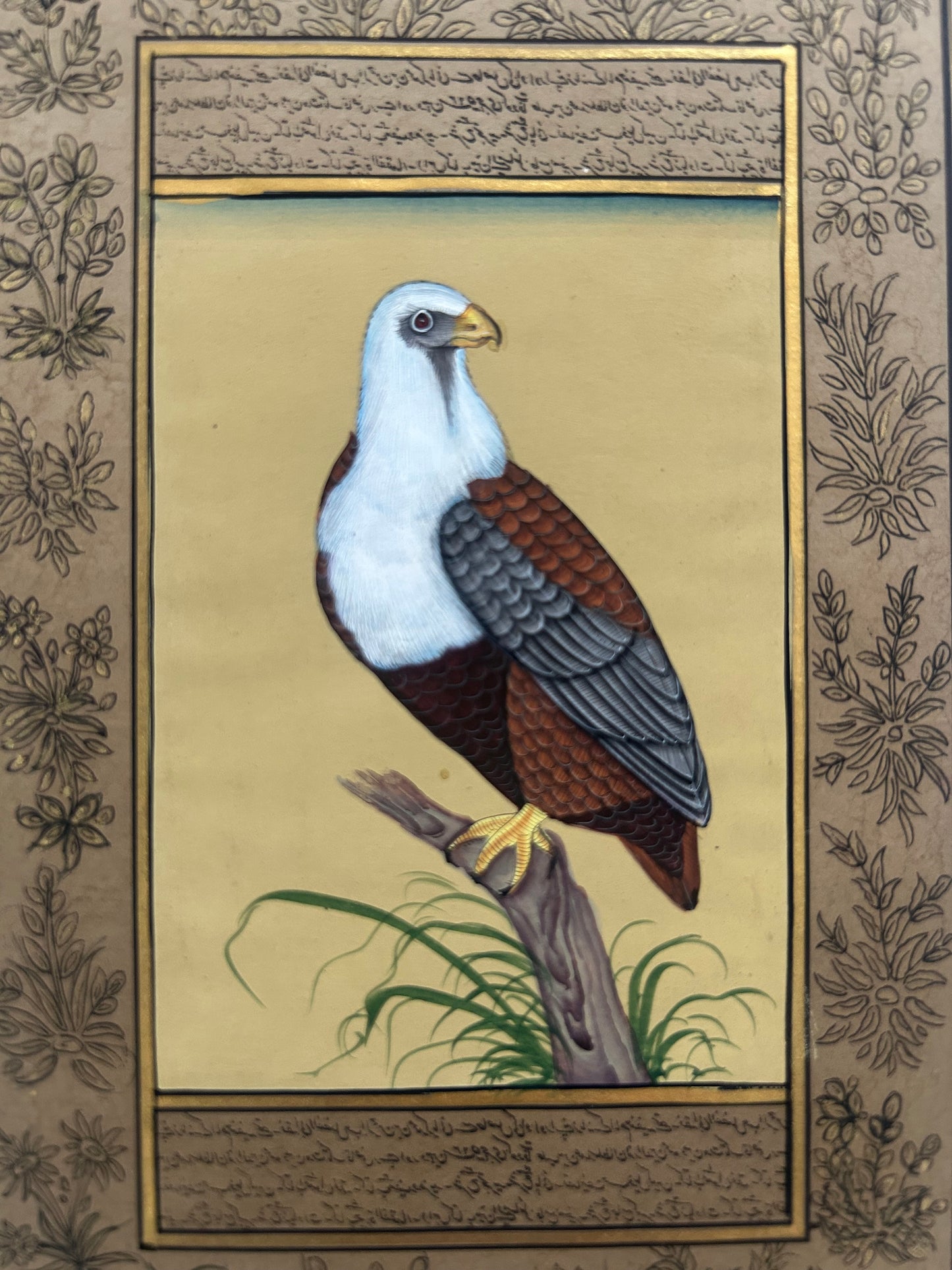 Miniature bird painting