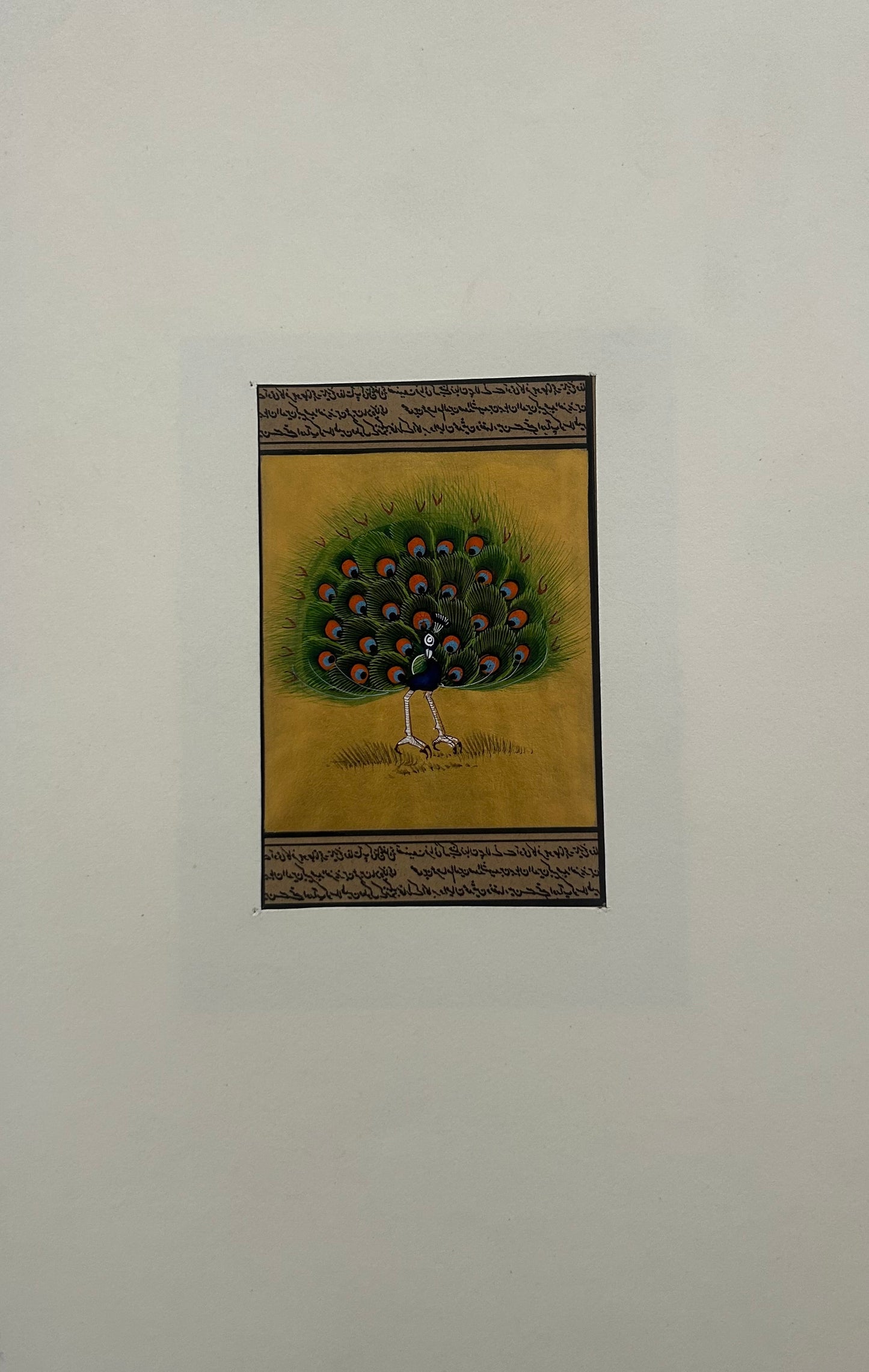 Miniature bird painting