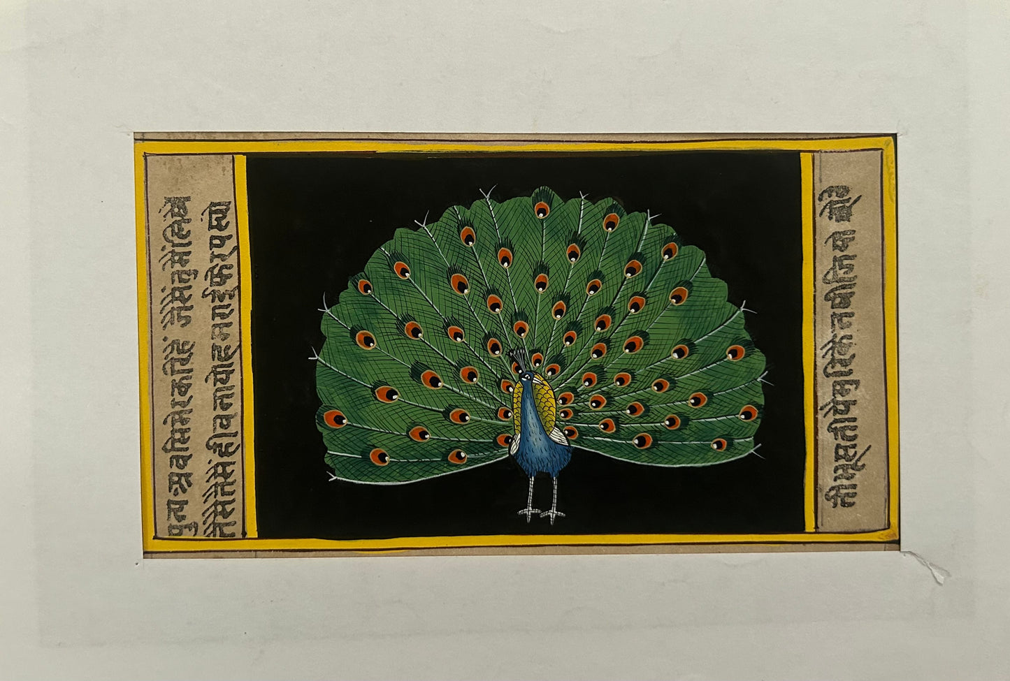 Miniature bird painting