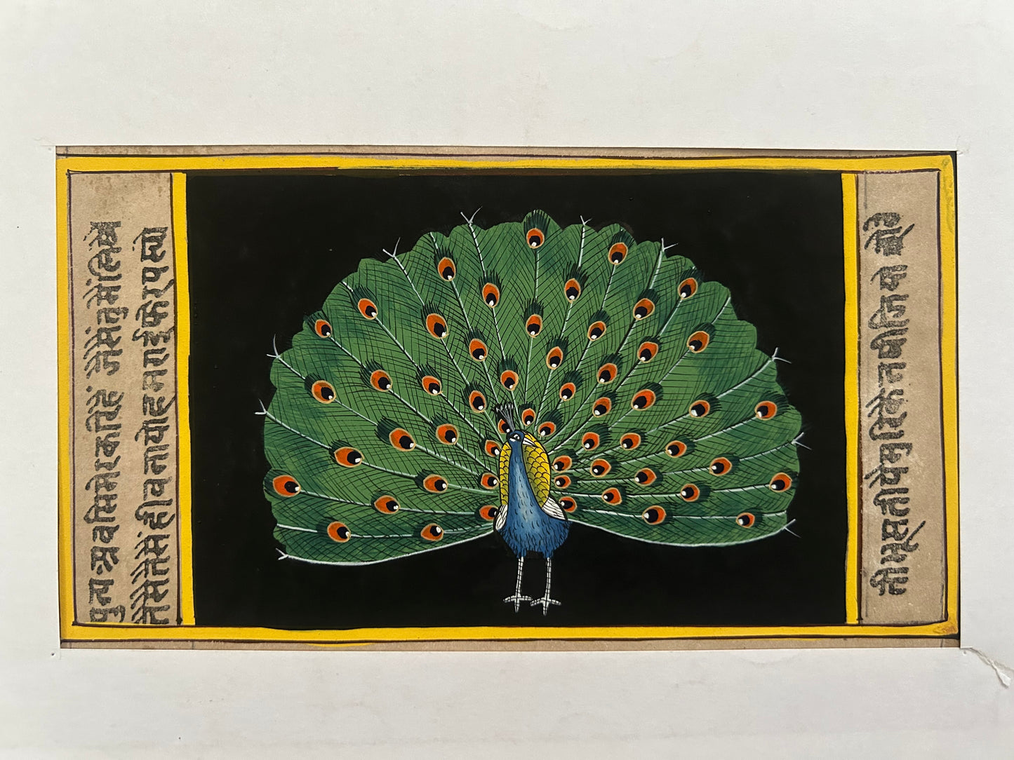 Miniature bird painting