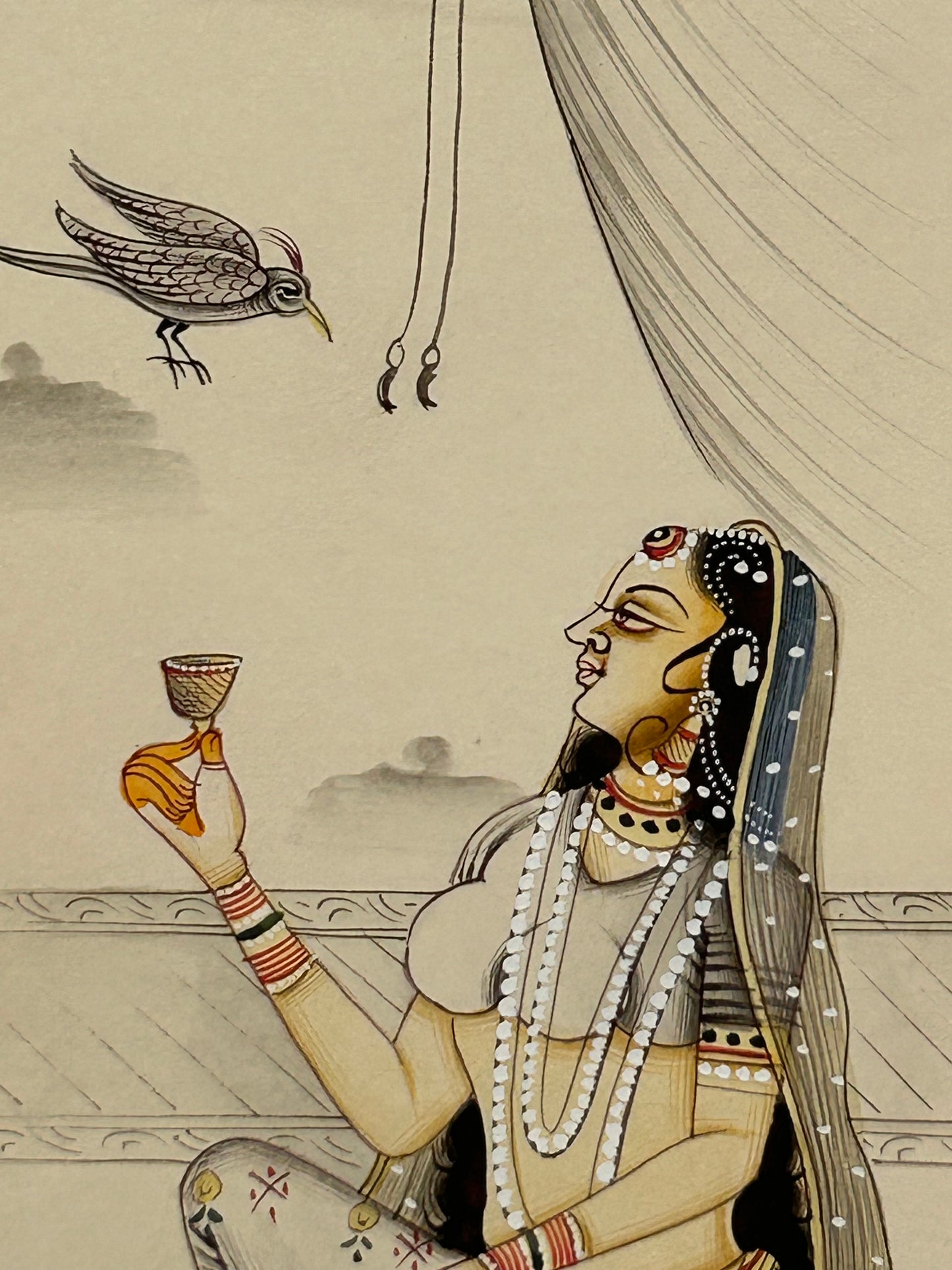 Mughal Style Nayikas or court Ladies