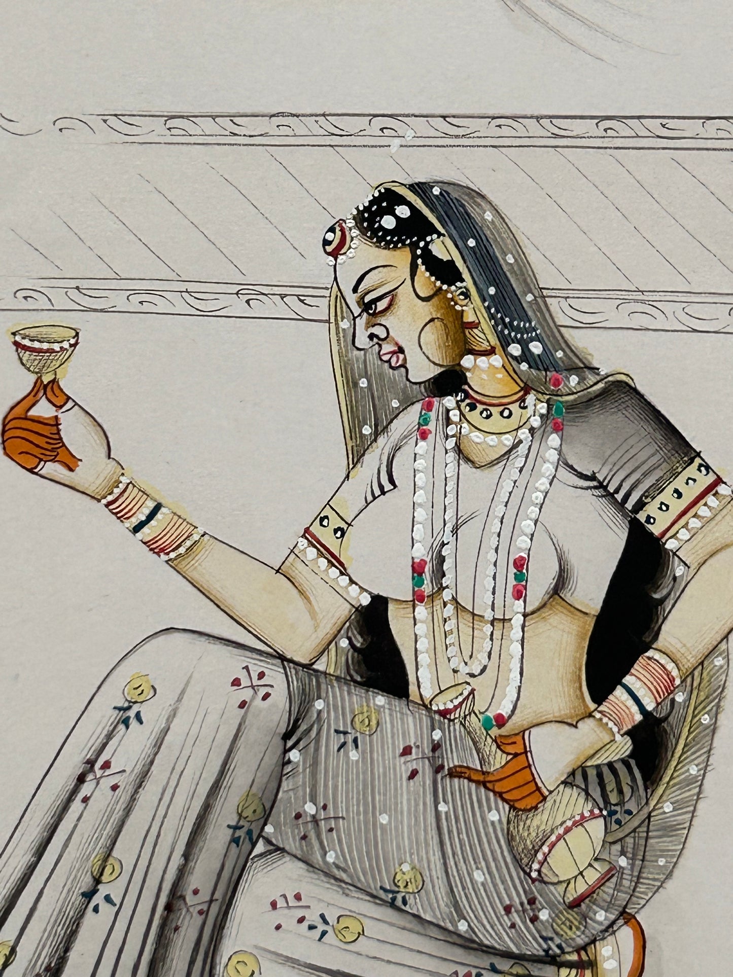 Mughal Style Nayikas or court Ladies