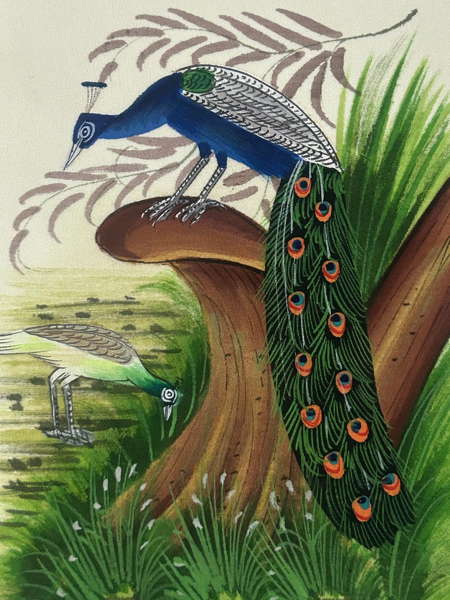 Traditional Indian bird miniature painting