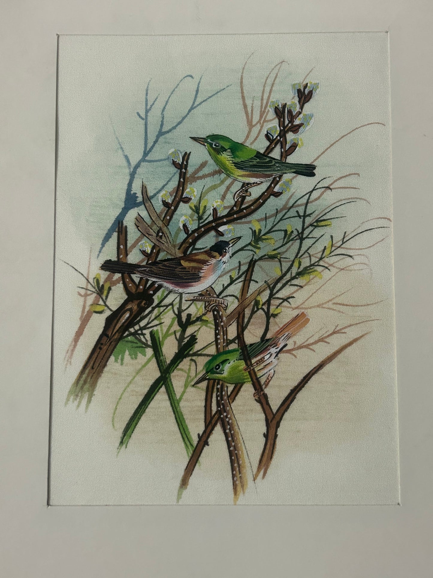 Traditional Indian bird miniature painting