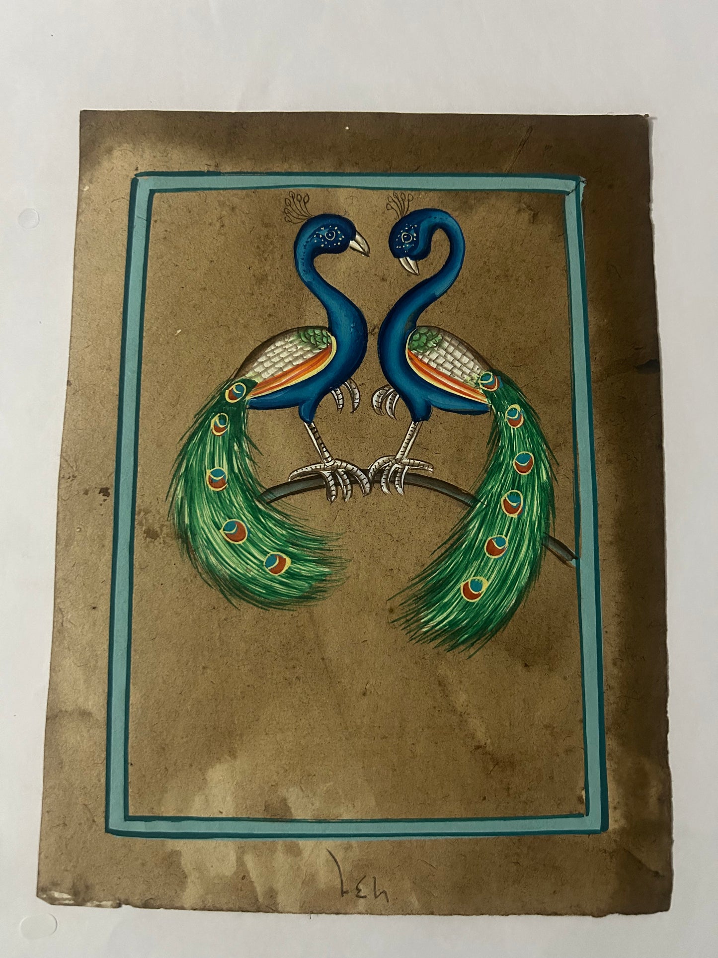 Traditional Indian bird miniature painting