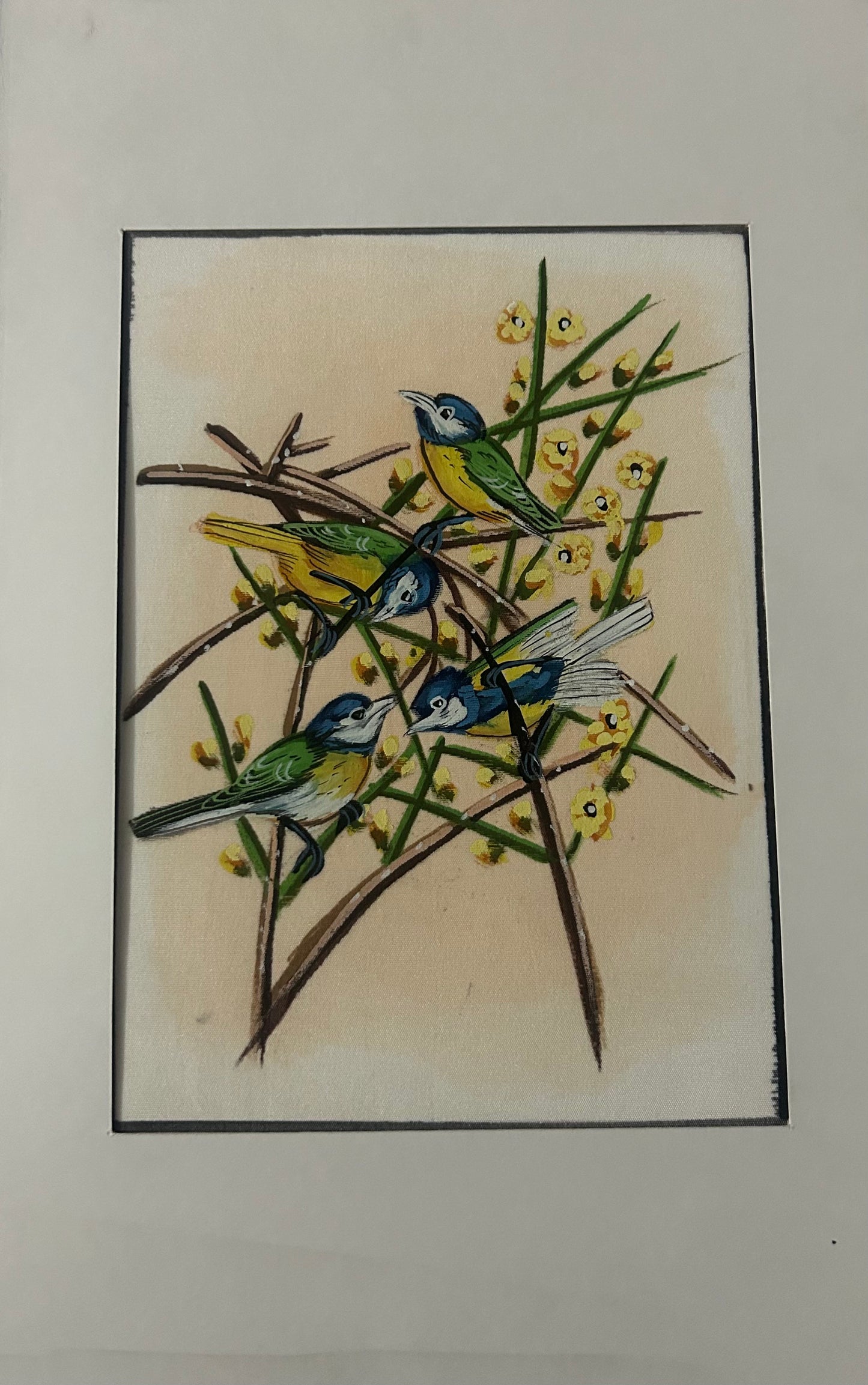 Traditional Indian bird miniature painting