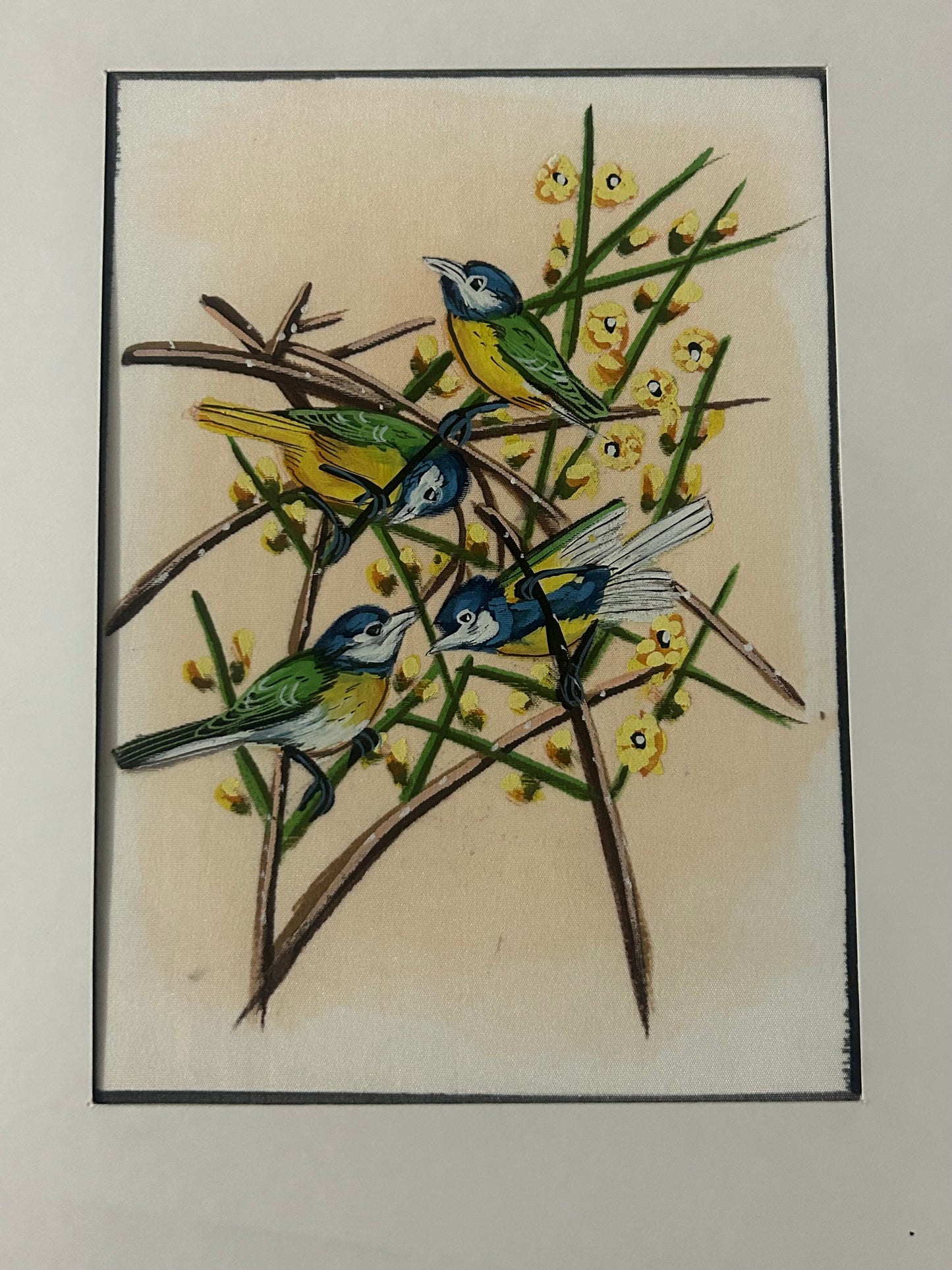 Traditional Indian bird miniature painting