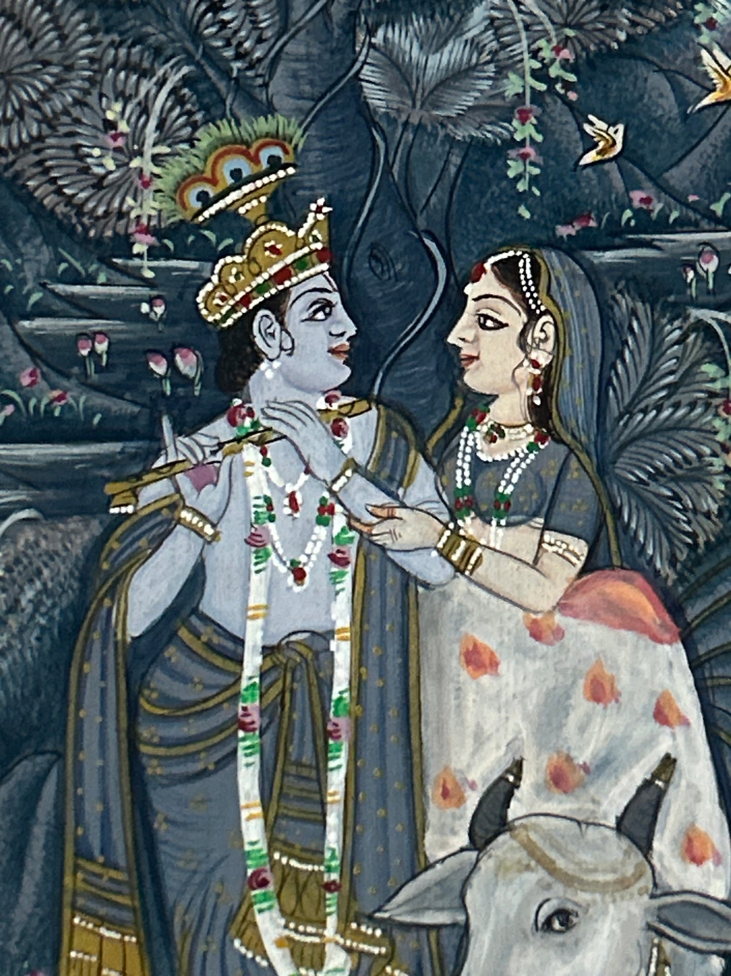 Krishna Miniature paintings with description