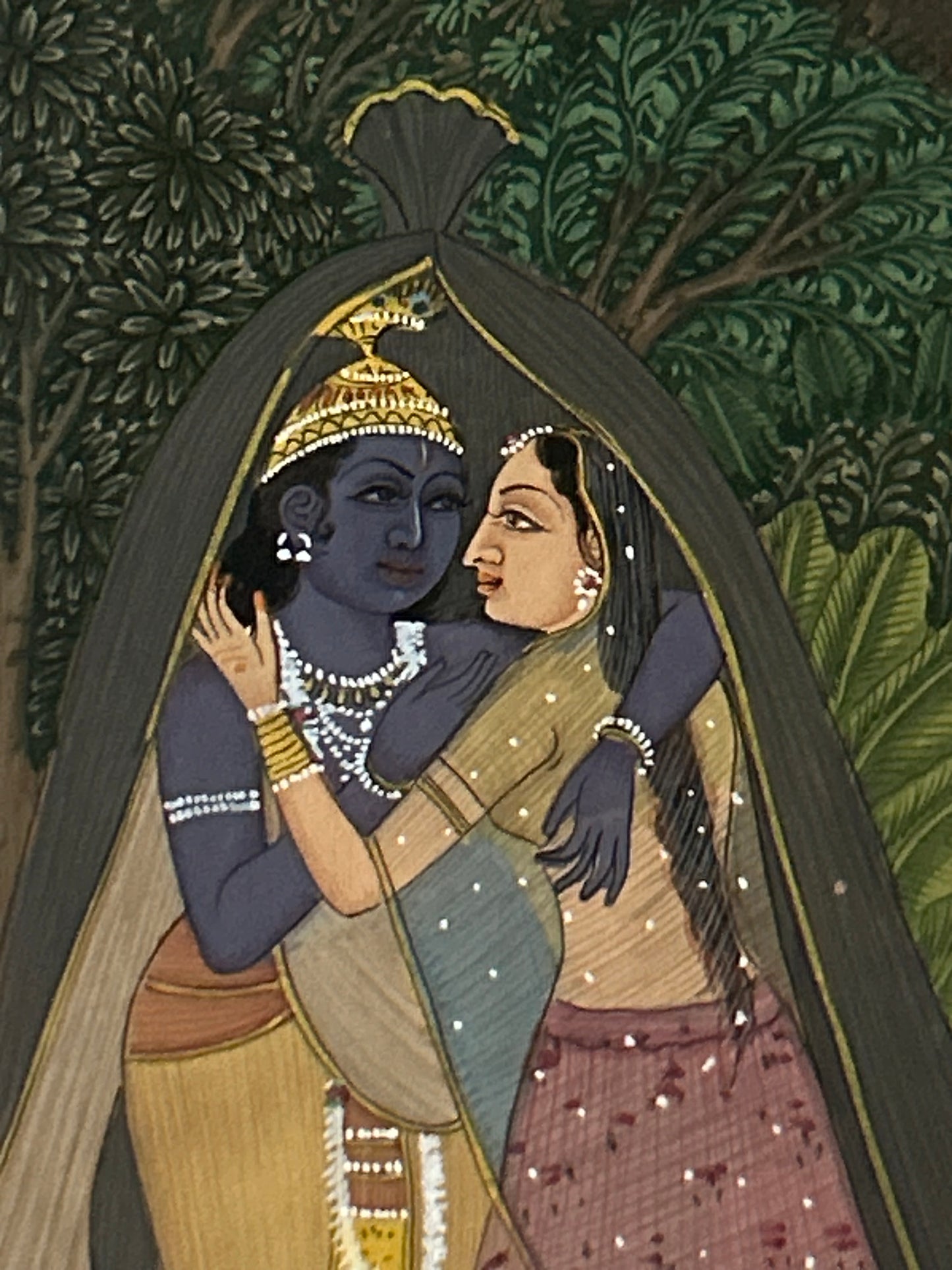 Krishna Miniature paintings with description