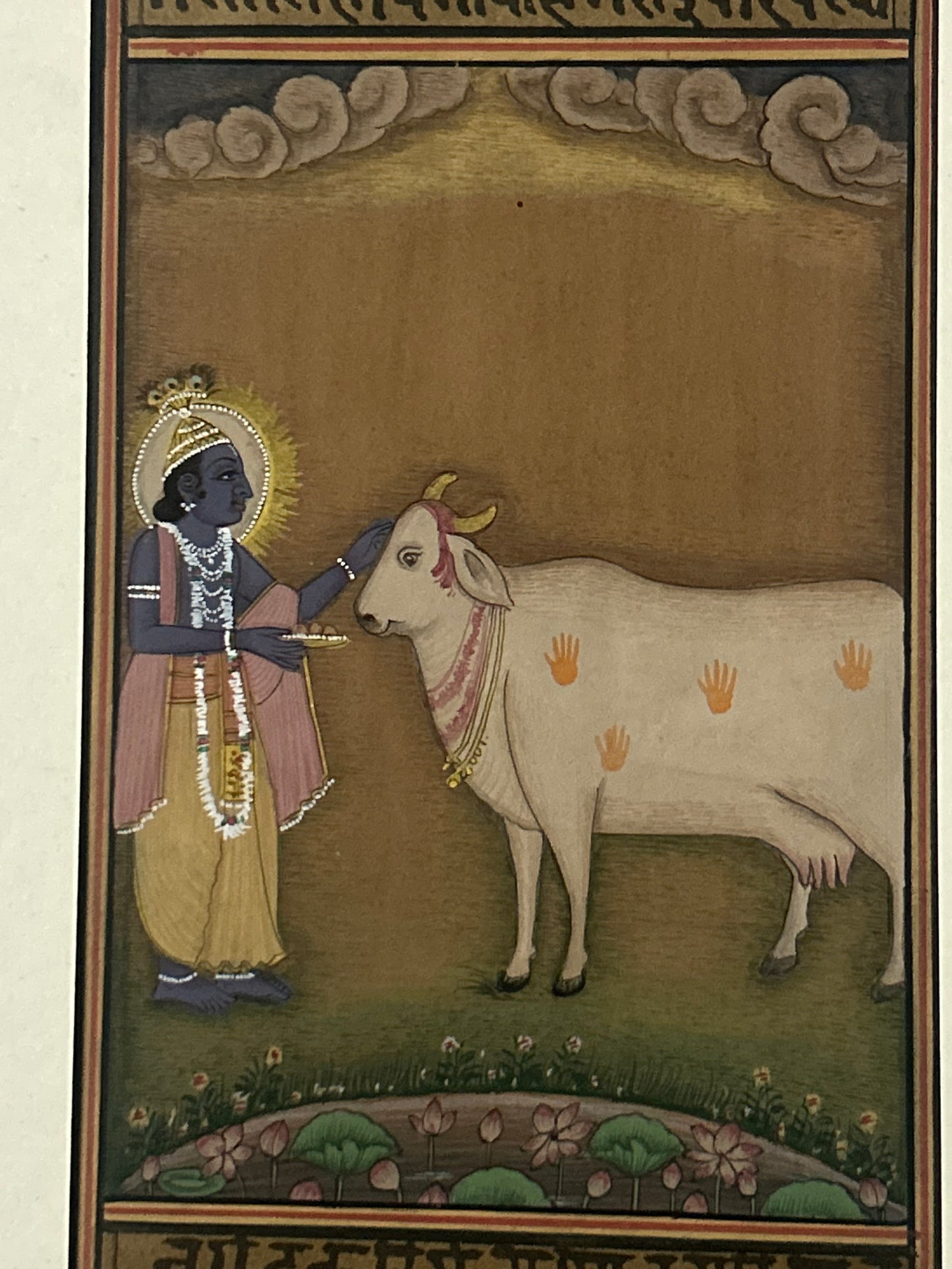 Krishna Miniature paintings with description