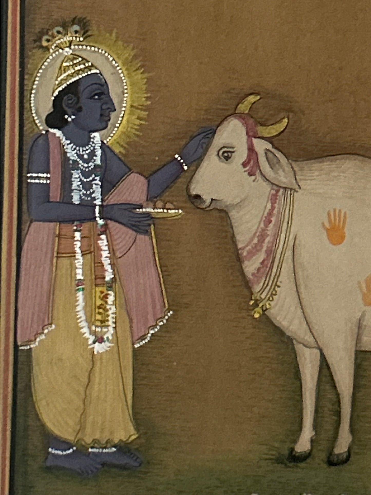 Krishna Miniature paintings with description