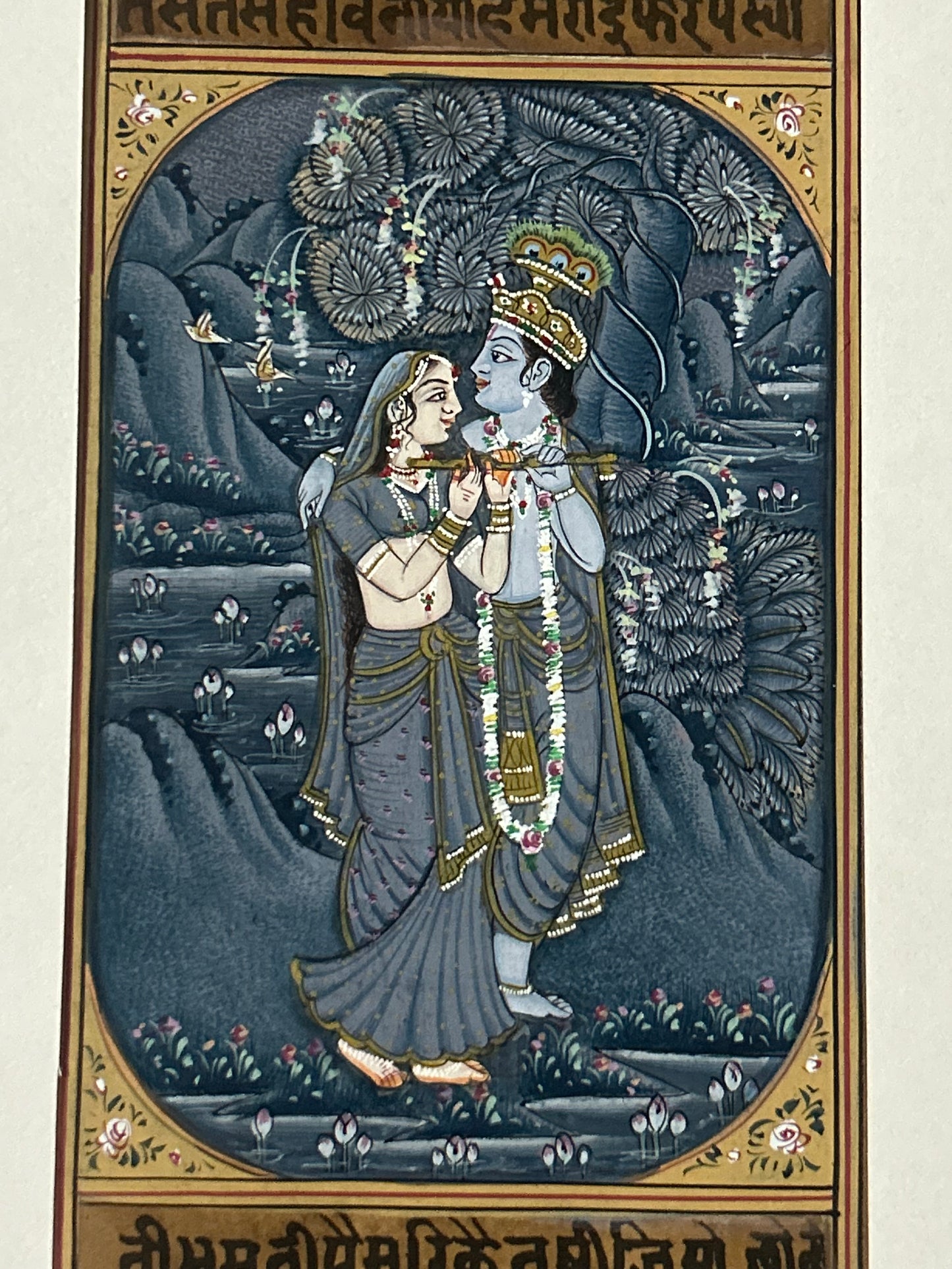 Krishna Miniature paintings with description