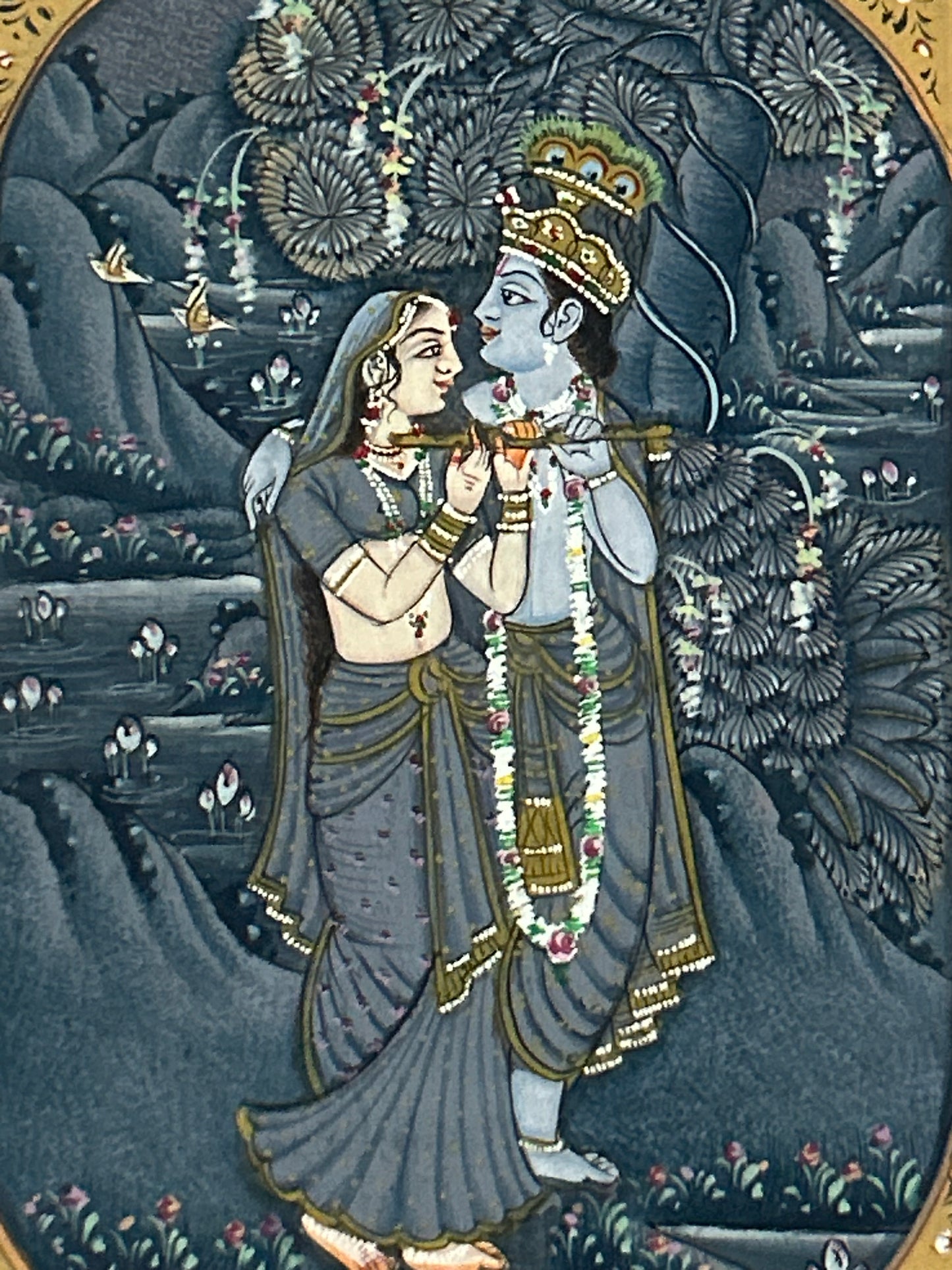 Krishna Miniature paintings with description