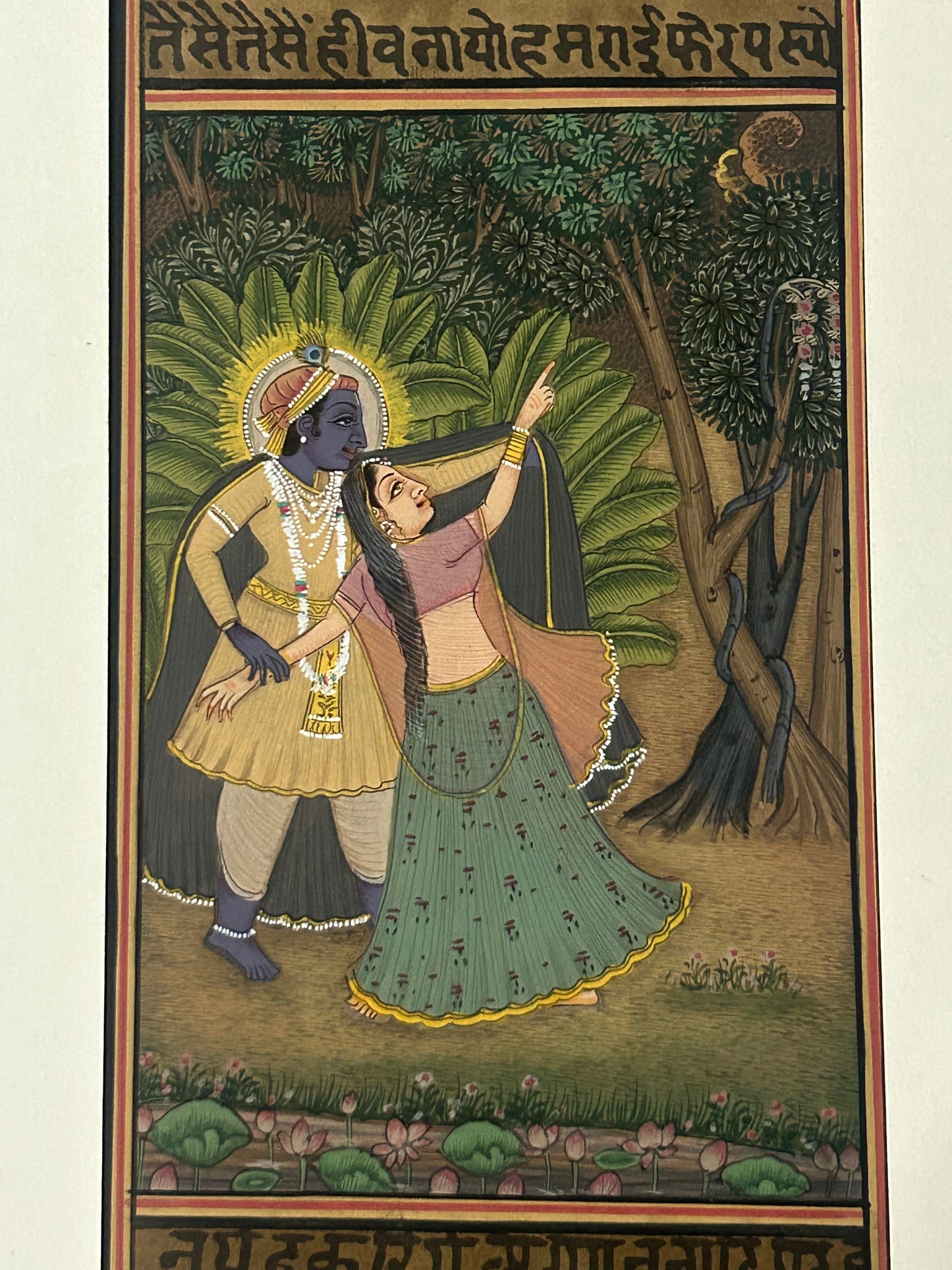 Krishna Miniature paintings with description
