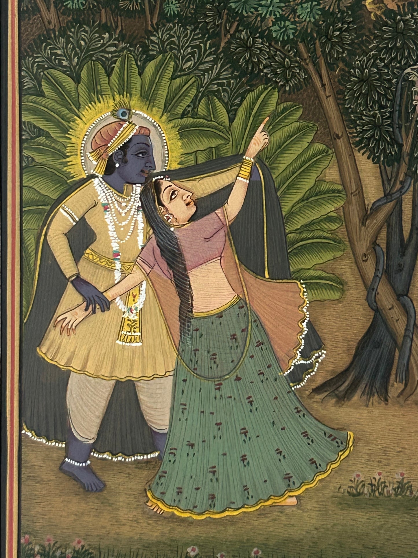 Krishna Miniature paintings with description