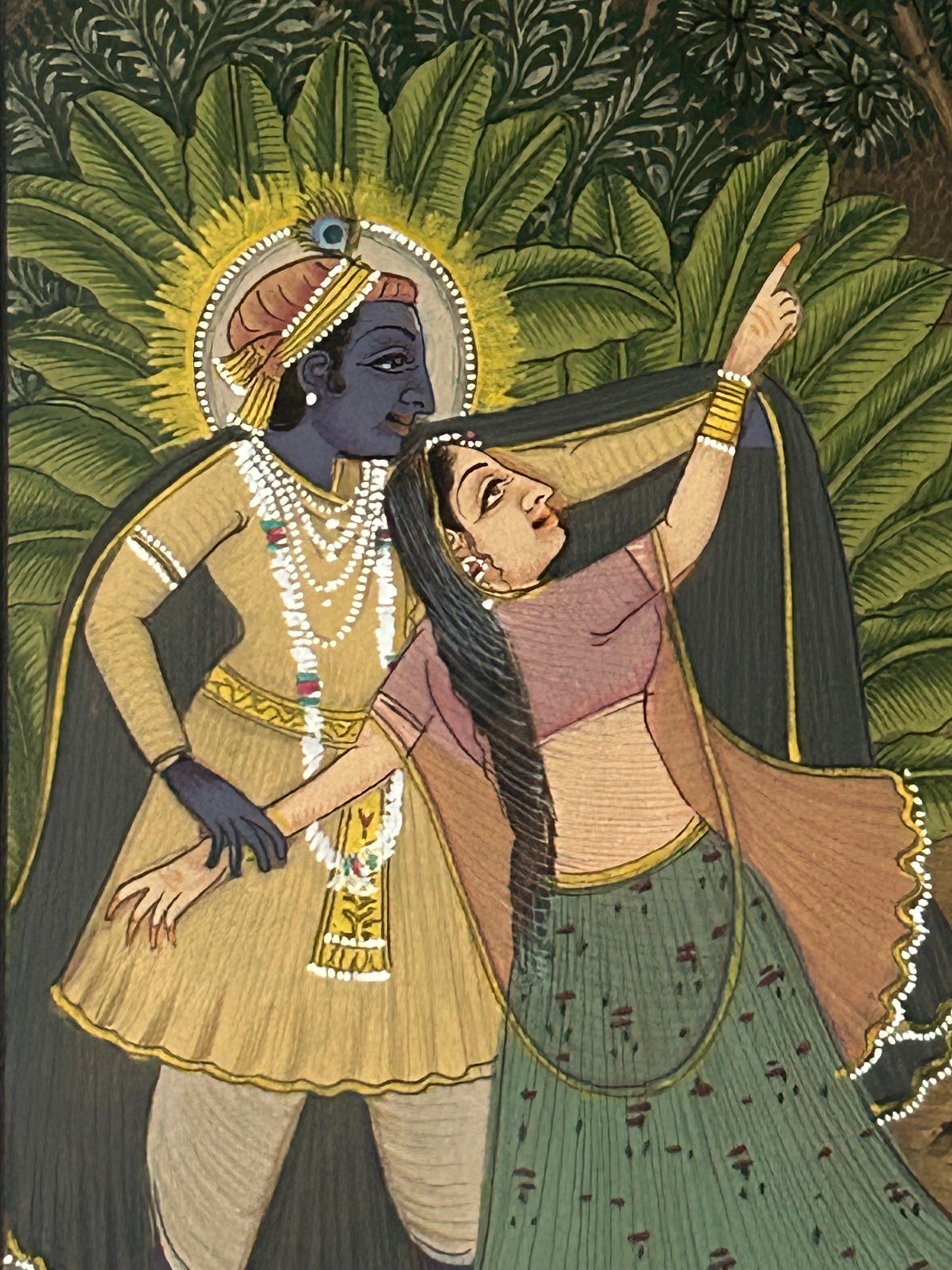 Krishna Miniature paintings with description