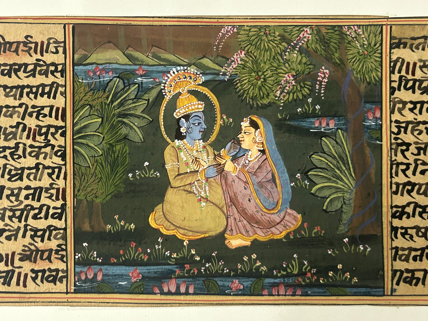Krishna Miniature paintings with description
