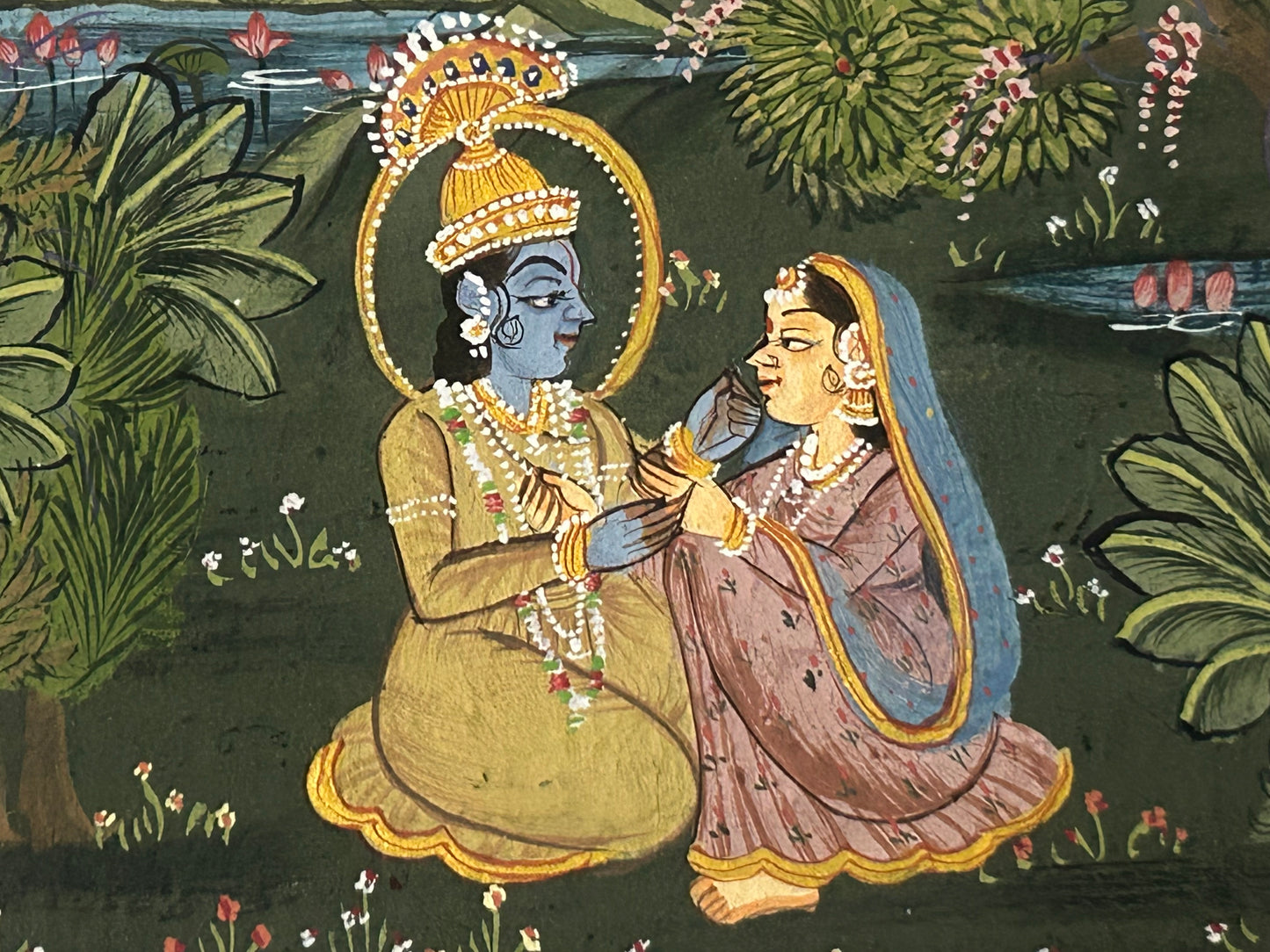 Krishna Miniature paintings with description