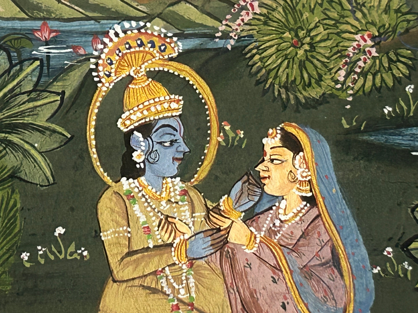 Krishna Miniature paintings with description