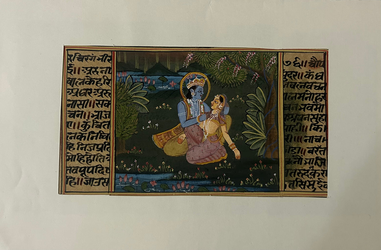Krishna Miniature paintings with description