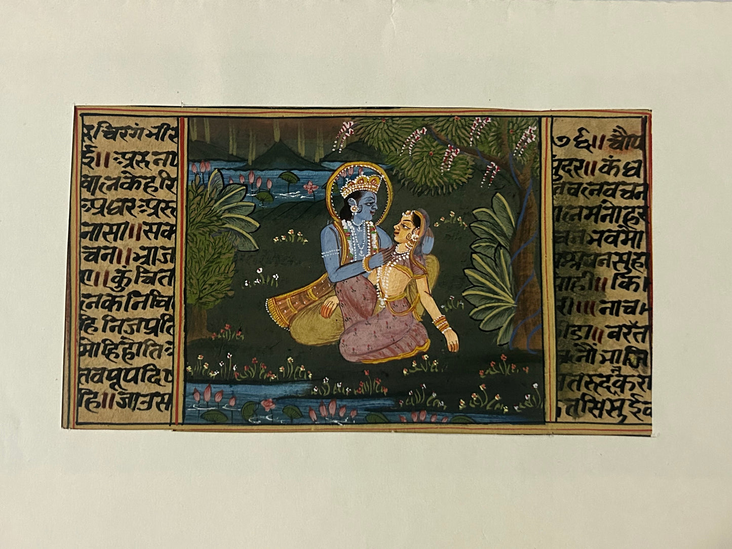 Krishna Miniature paintings with description