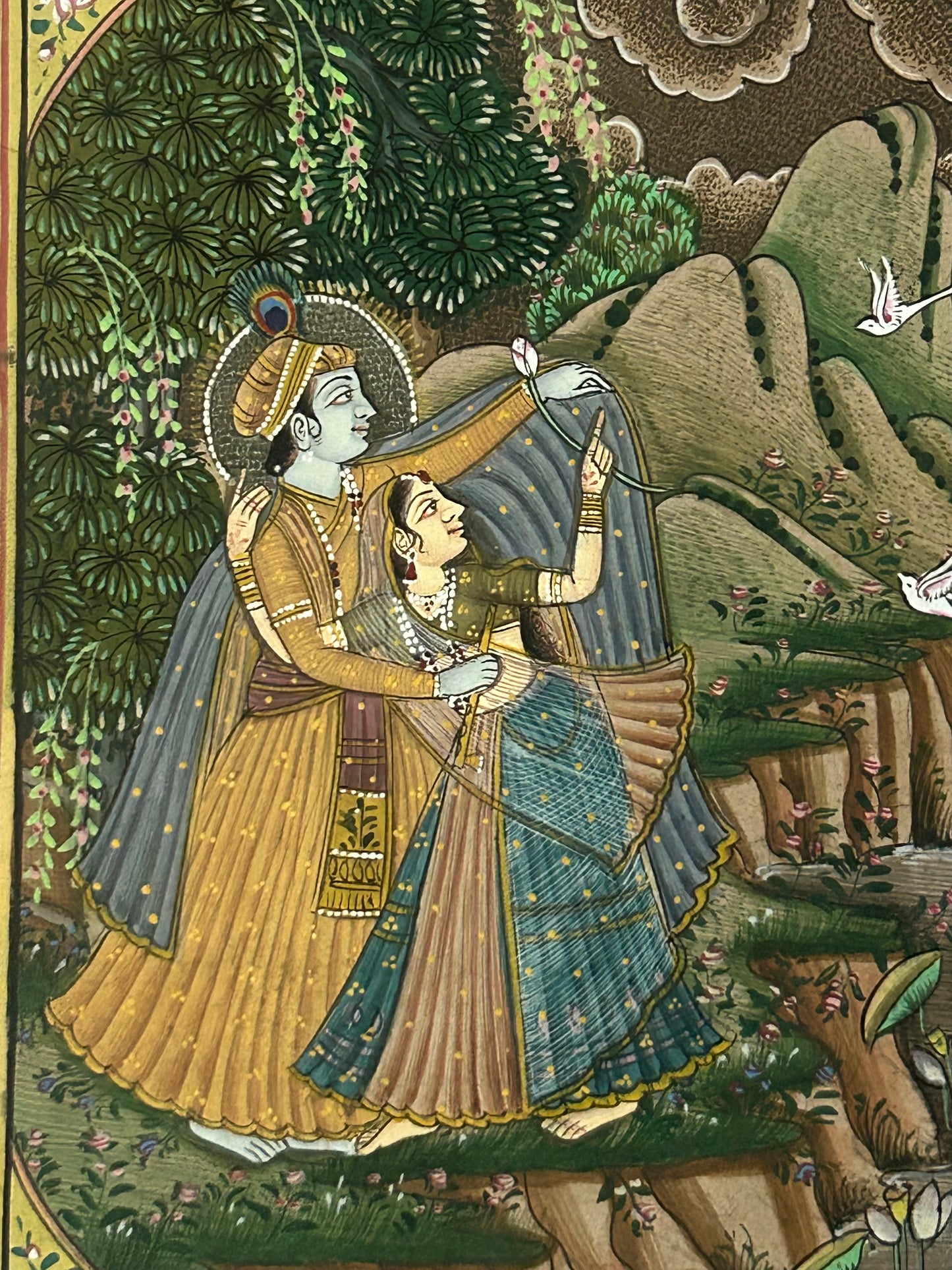 Krishna Miniature paintings with description