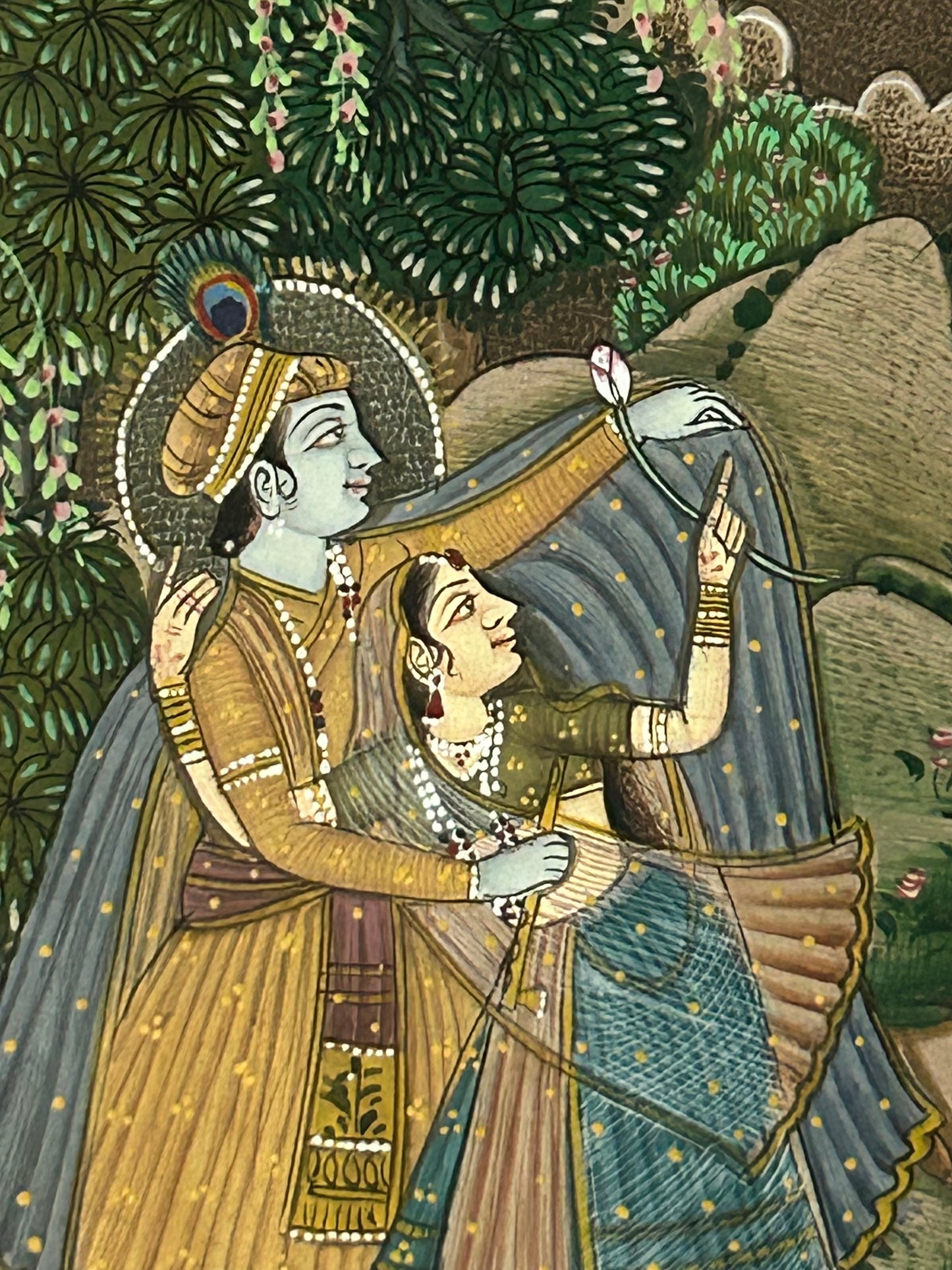 Krishna Miniature paintings with description