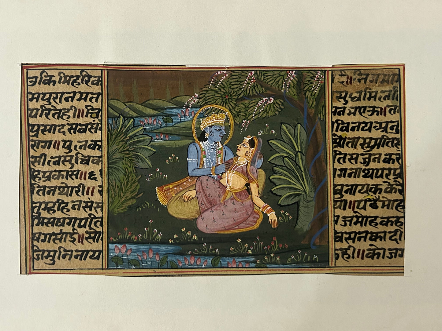 Krishna Miniature paintings with description