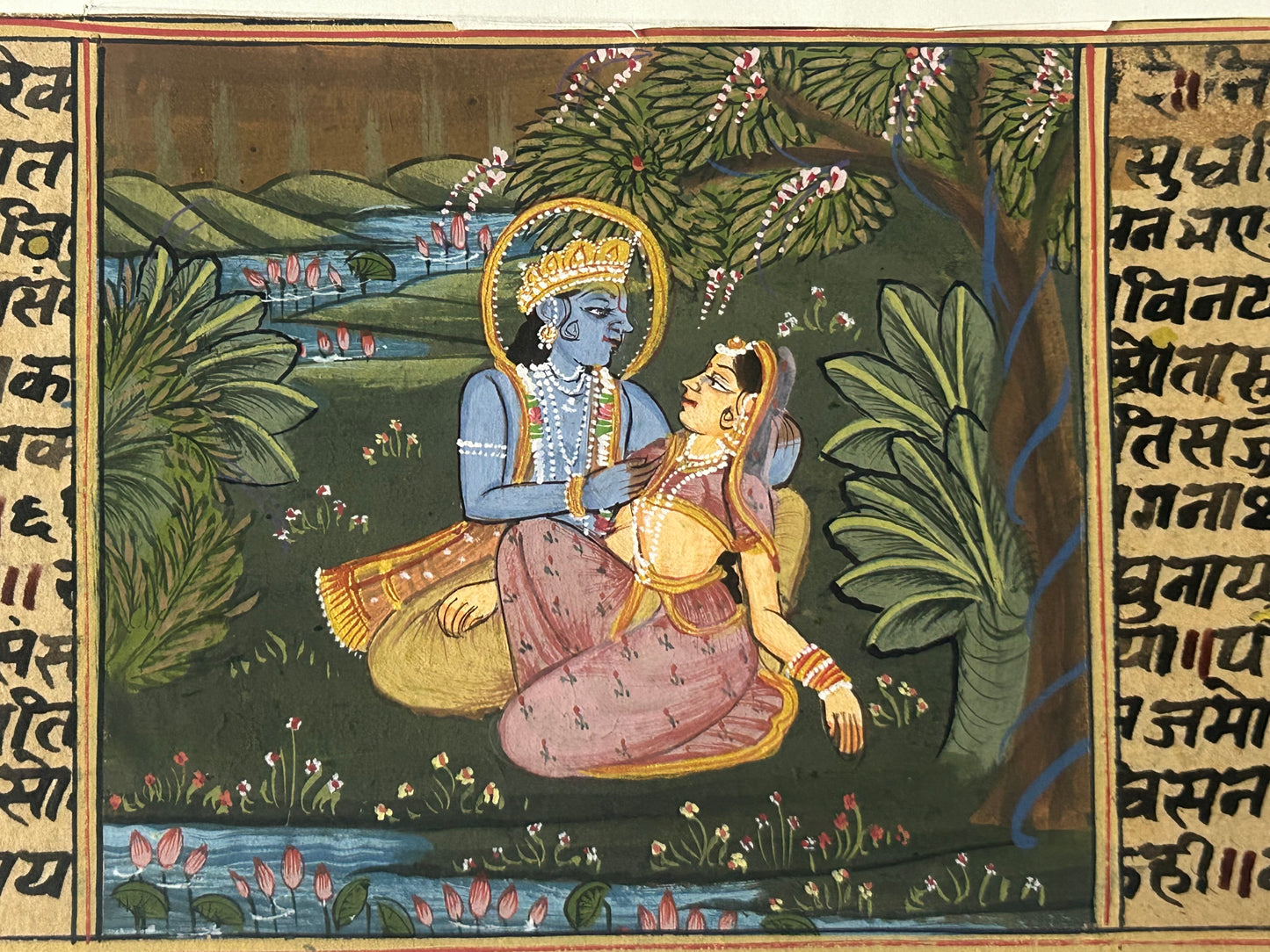 Krishna Miniature paintings with description