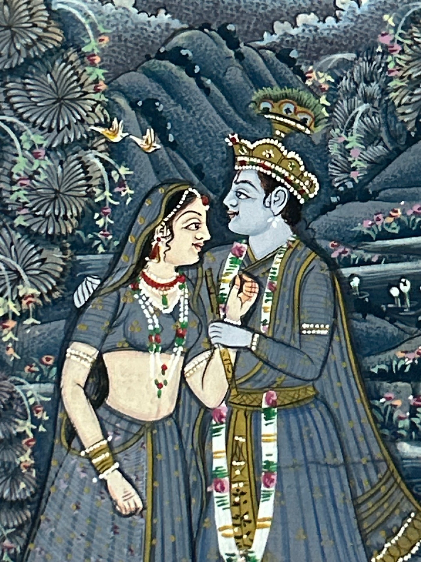 Krishna Miniature paintings with description