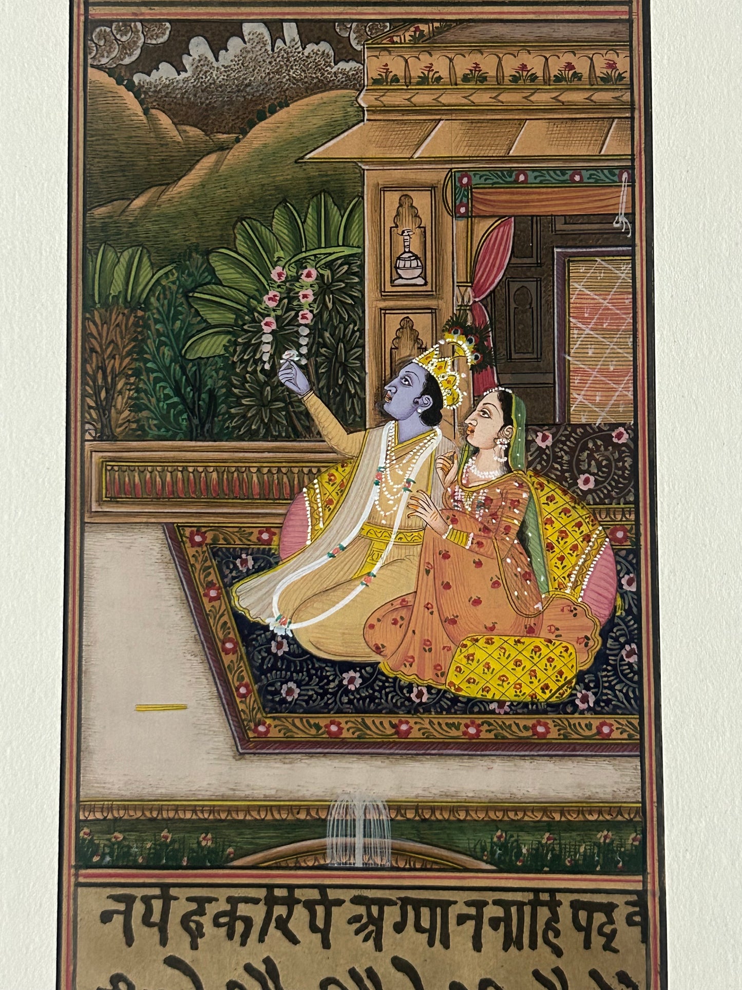 Krishna Miniature paintings with description