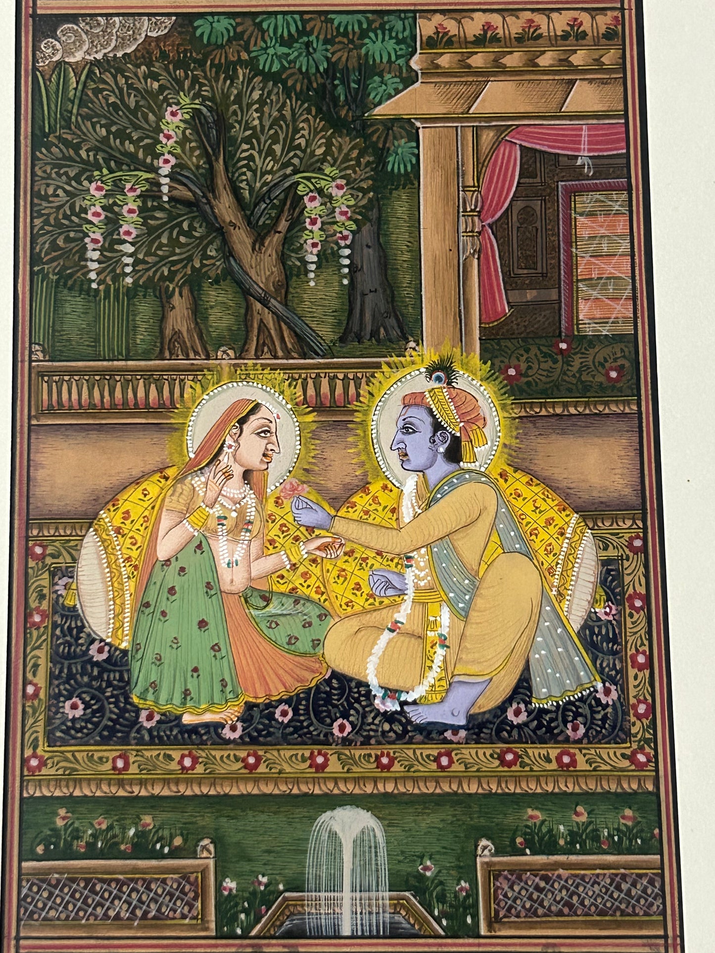 Krishna Miniature paintings with description