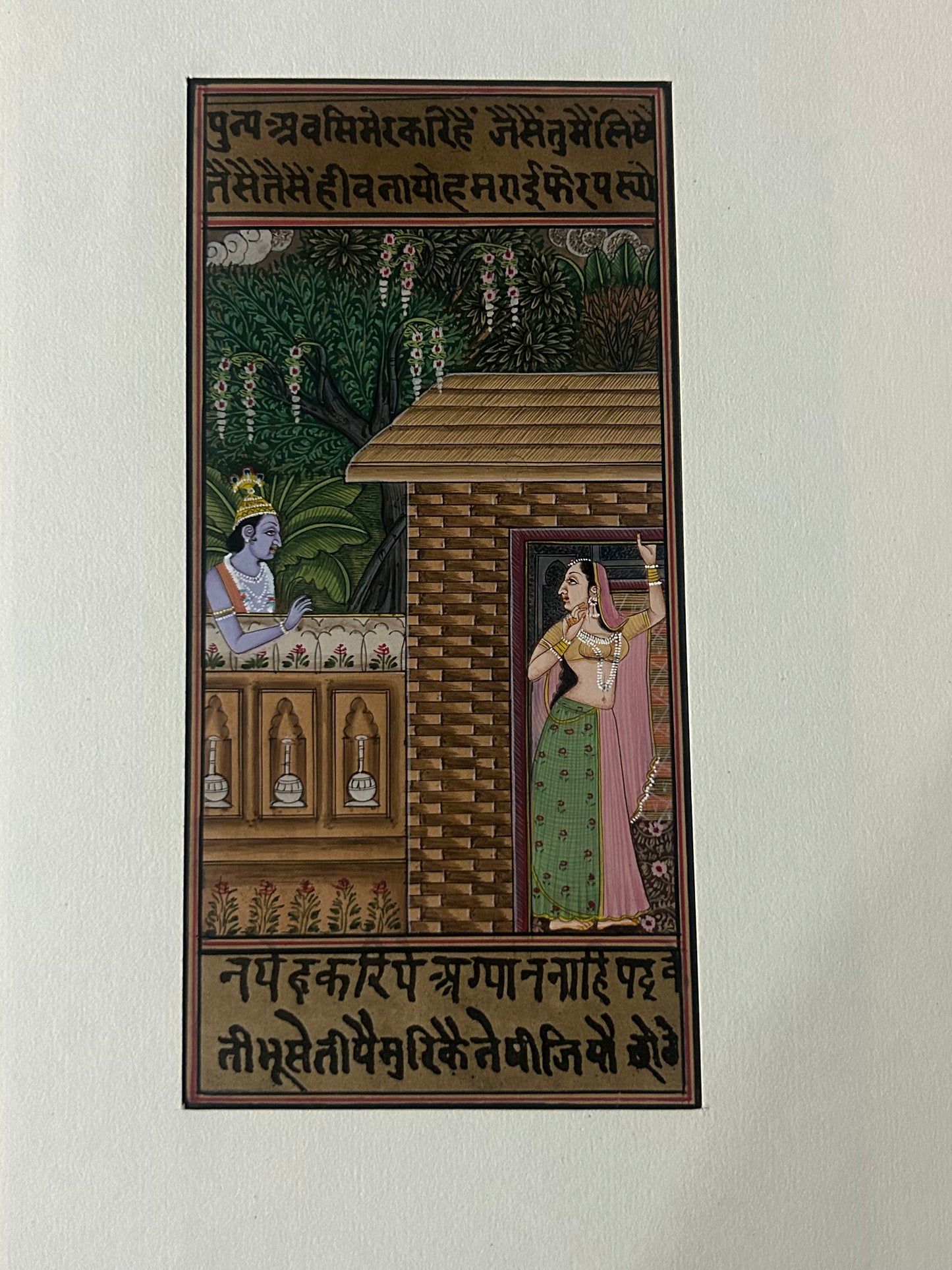 Krishna Miniature paintings with description