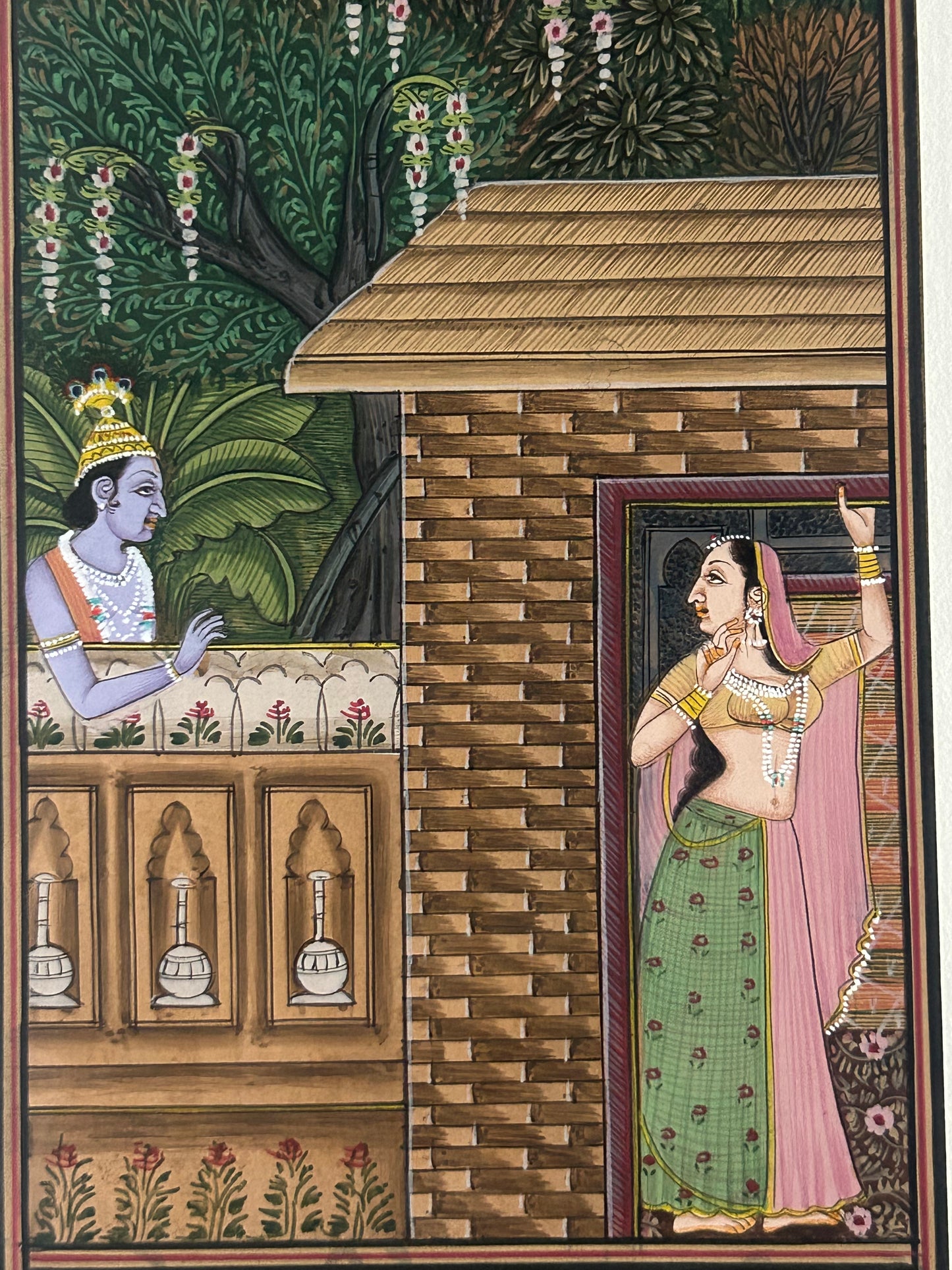 Krishna Miniature paintings with description
