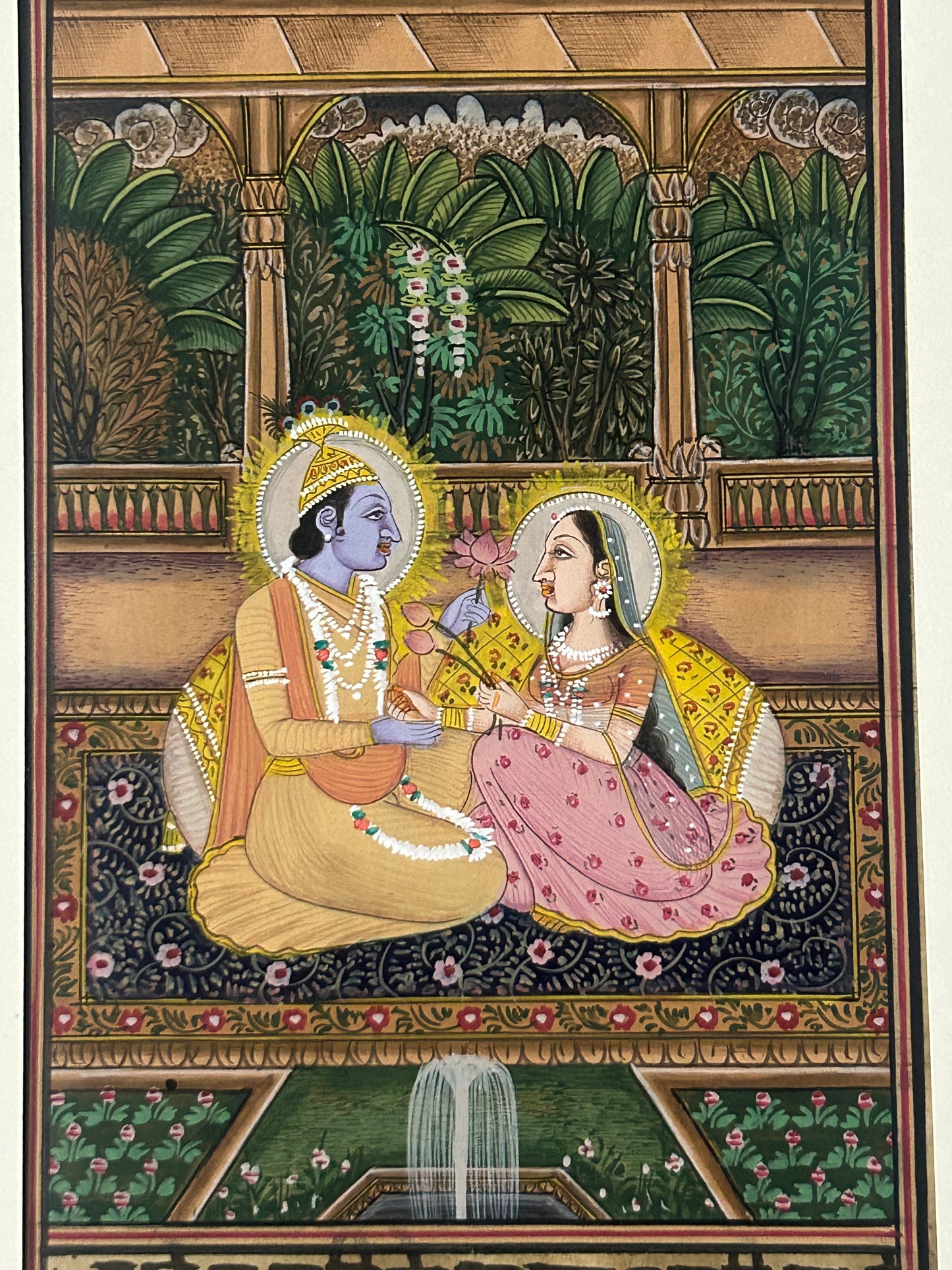 Krishna Miniature paintings with description