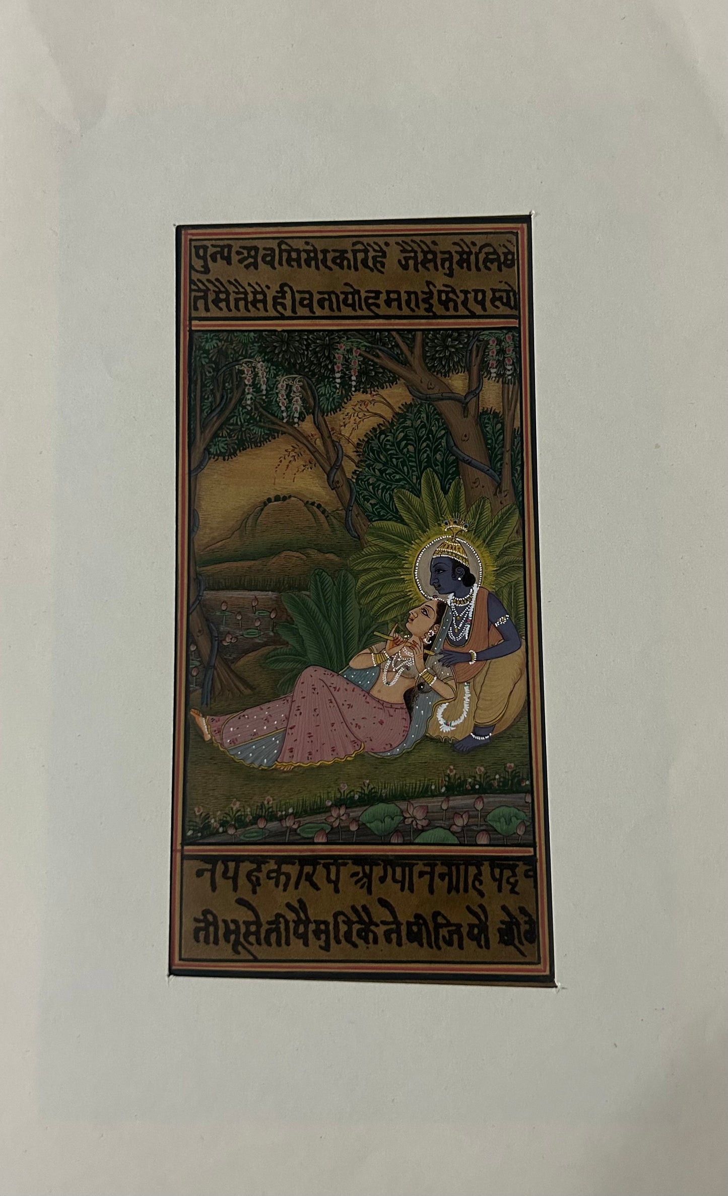 Krishna Miniature paintings with description