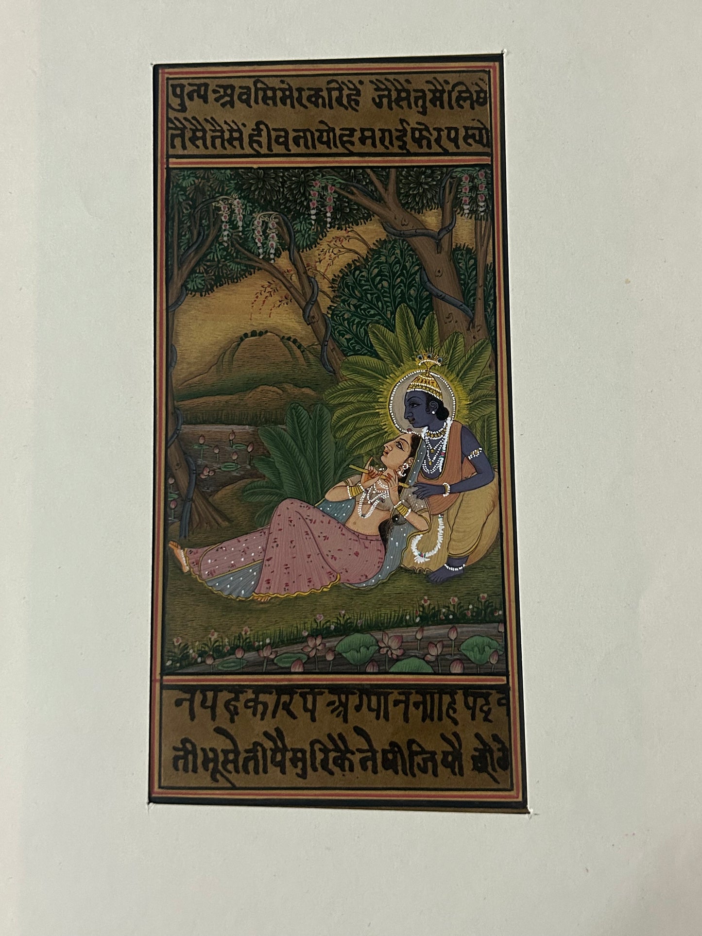 Krishna Miniature paintings with description