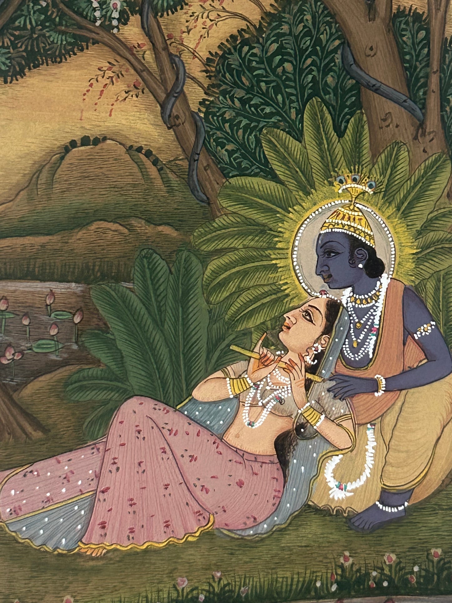 Krishna Miniature paintings with description