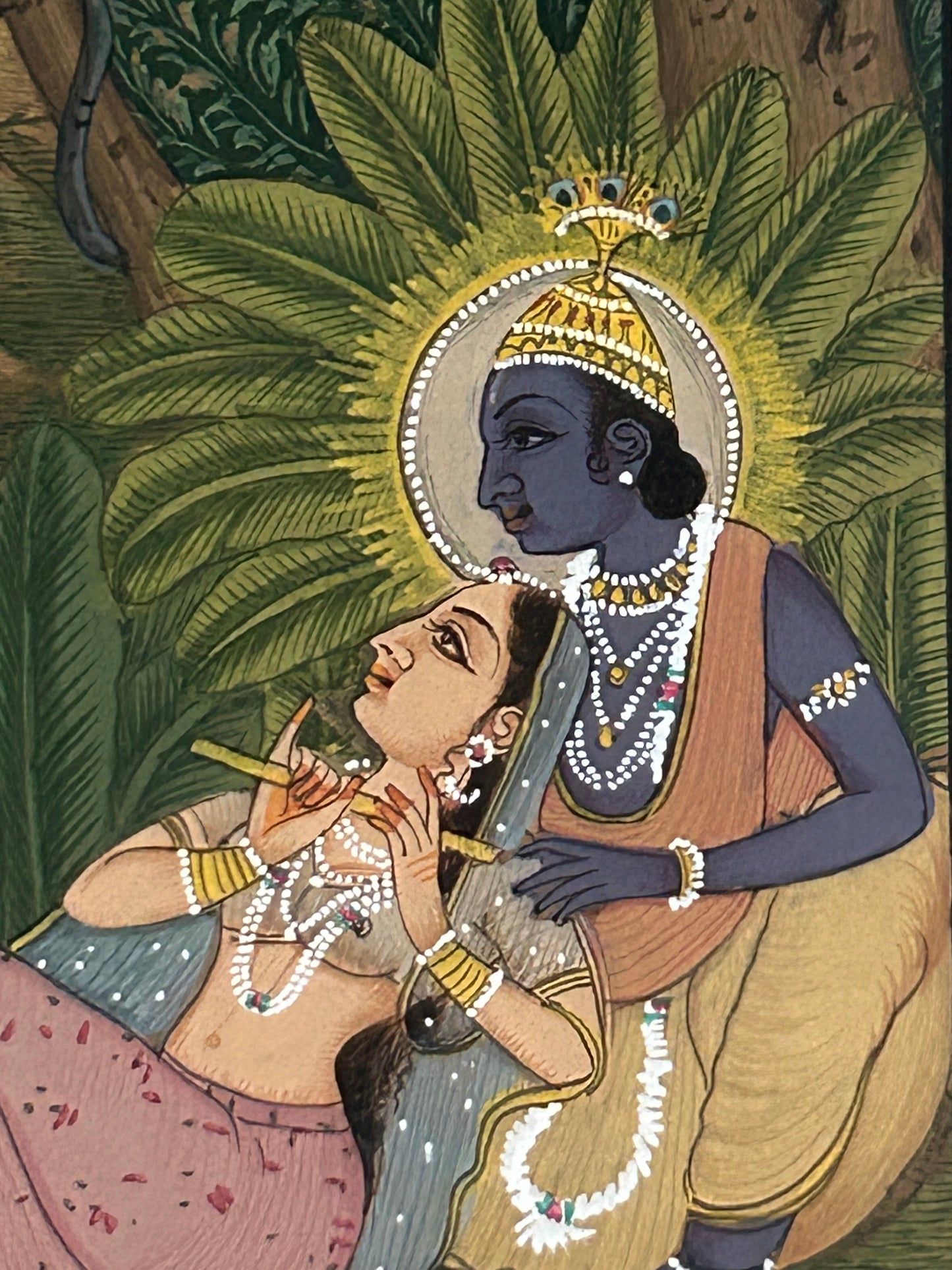Krishna Miniature paintings with description