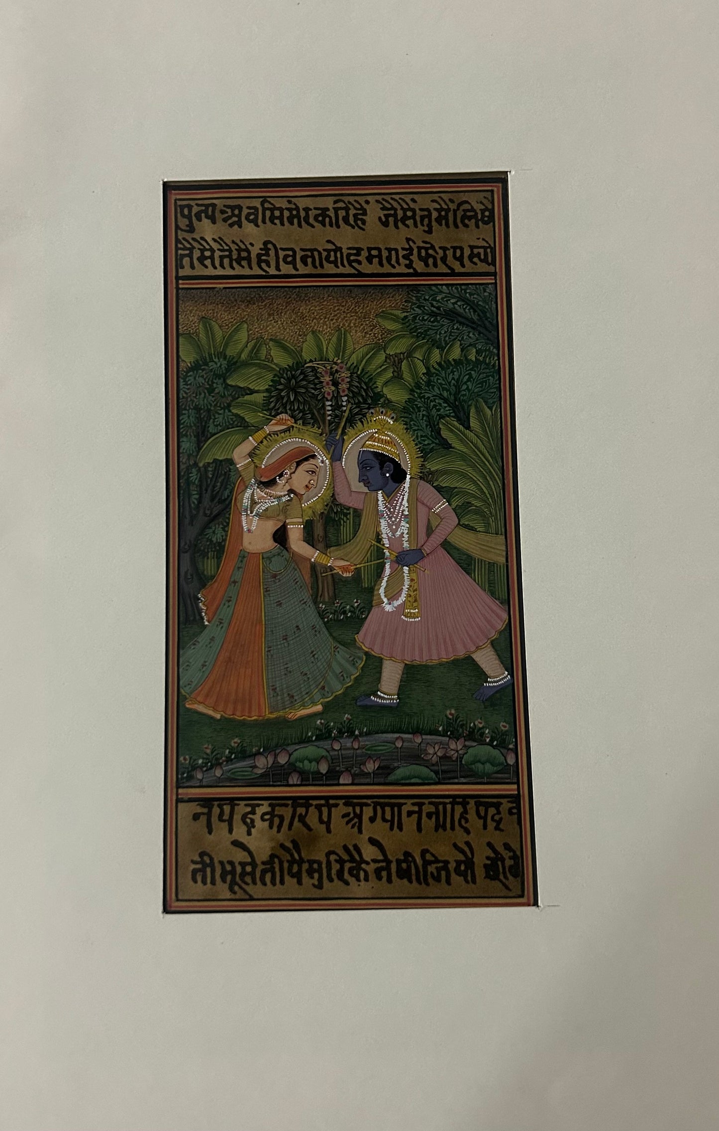 Krishna Miniature paintings with description