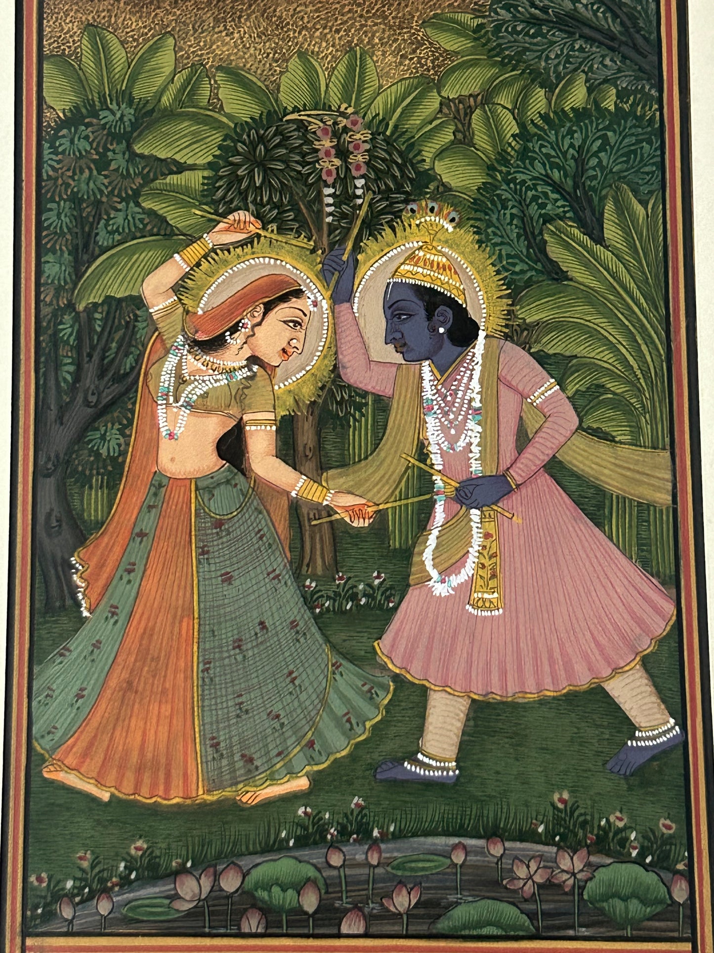 Krishna Miniature paintings with description